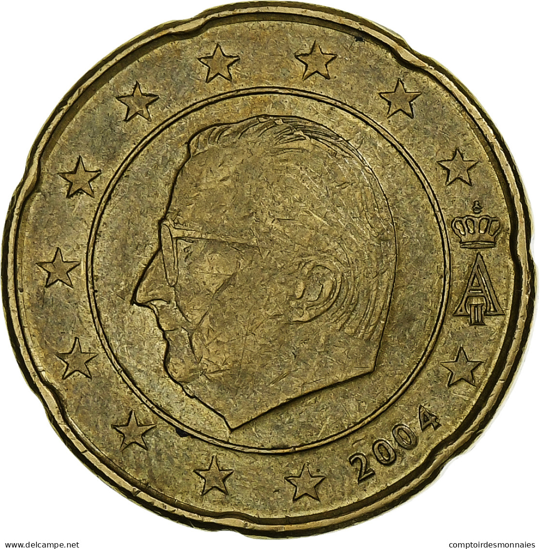 Belgique, Albert II, 20 Euro Cent, 2004, Bruxelles, Laiton, TTB, KM:228 - Belgique