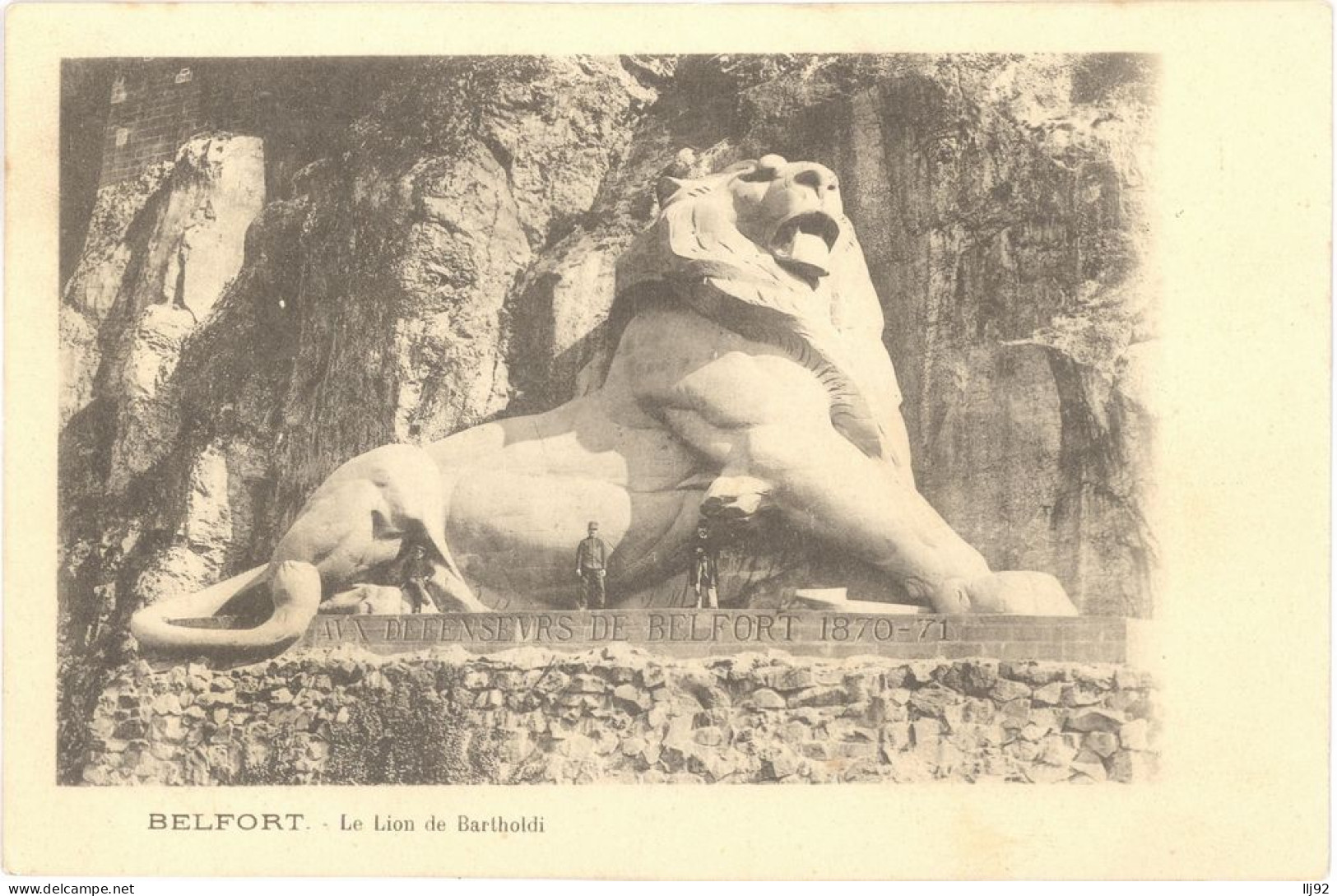 CPA  BELFORT - Le Lion De Bartholdi - Dos Non Divisé - Belfort – Le Lion