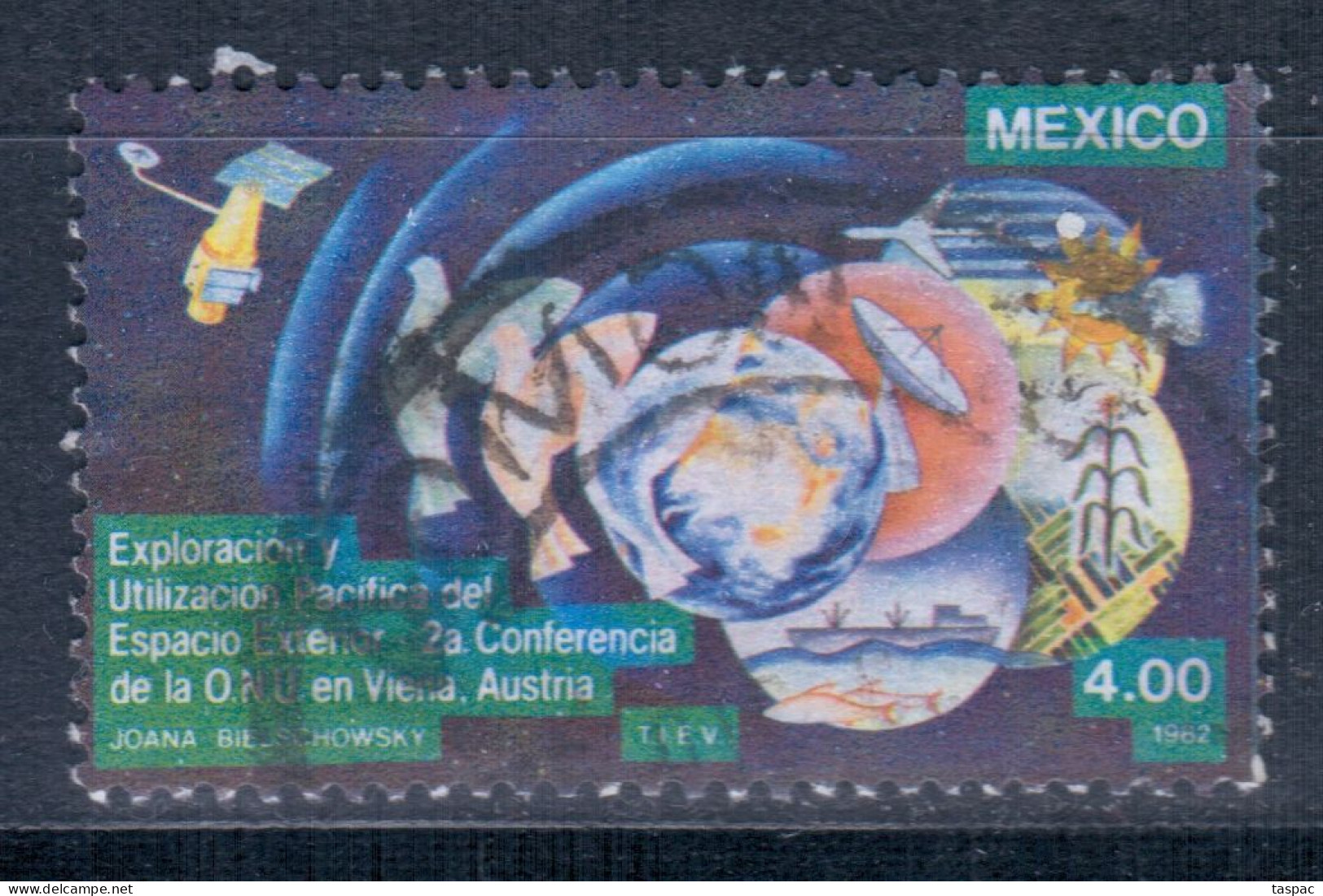 Mexico 1982 Mi# 1831 Used - 2nd UN Conference On Peaceful Uses Of Outer Space, Vienna - América Del Norte