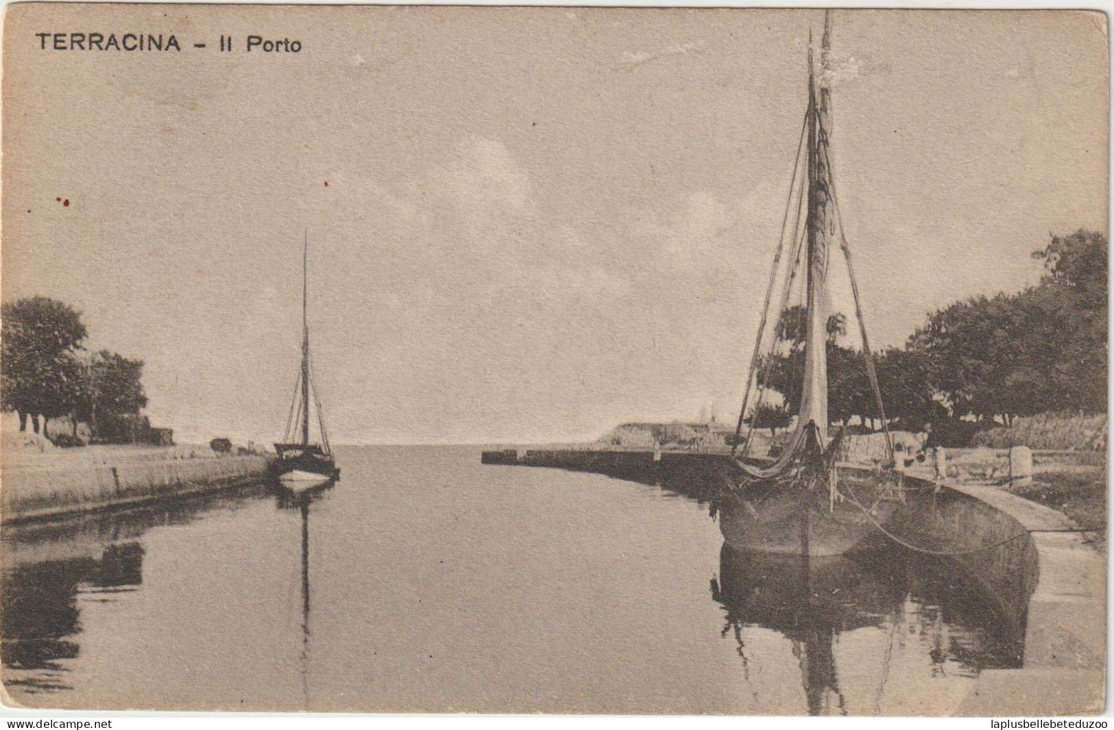 CPA - ITALIE - LAZIO - LATINA - TERRACINA - Il Porto - Vers 1910 - Pas Courant - Latina