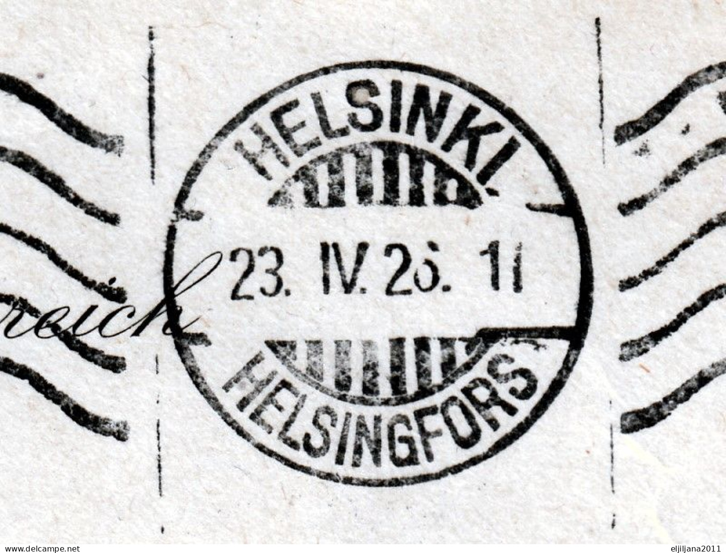 ⁕ Finland 1926 ⁕ Helsinki - Wien ⁕ Used Cover (front Of The Envelope) - Briefe U. Dokumente