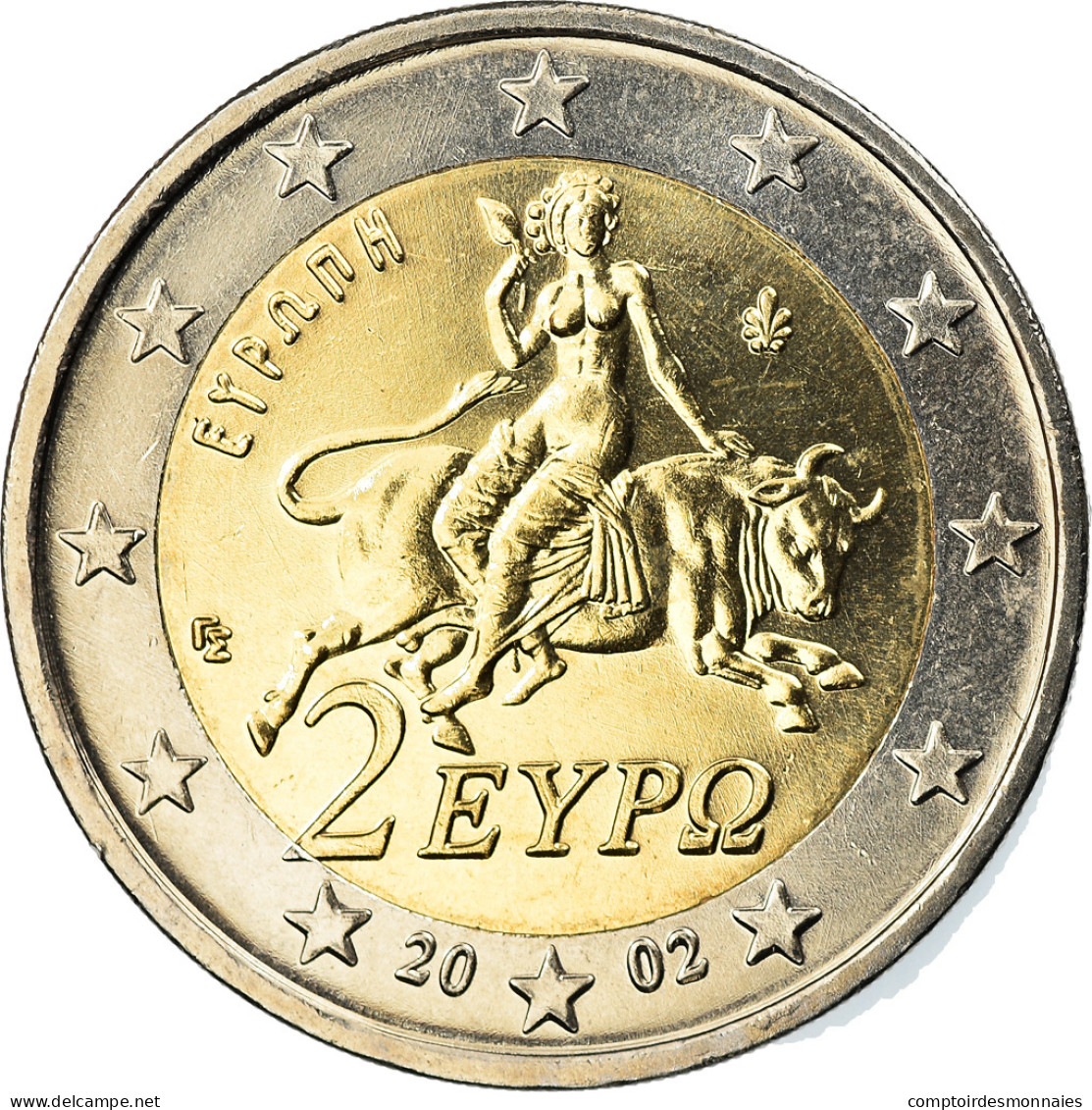 Grèce, 2 Euro, 2002, Athènes, SPL, Bi-Metallic, KM:188 - Greece