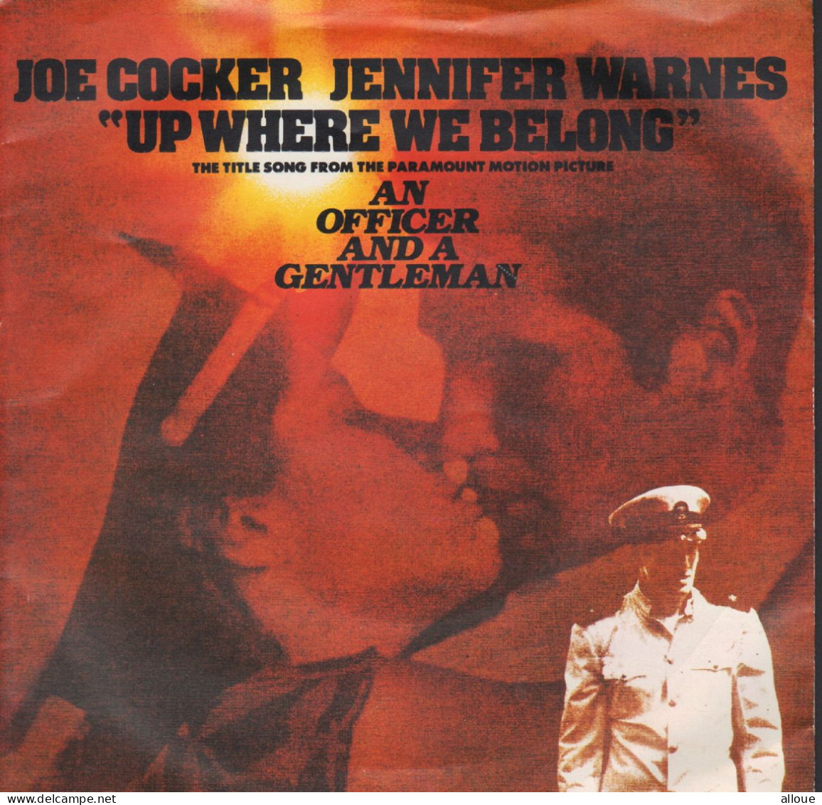 JOE COCKER & JENNIFER WARNES - UK SG - UP WHERE WE BELONG + 1 - Rock