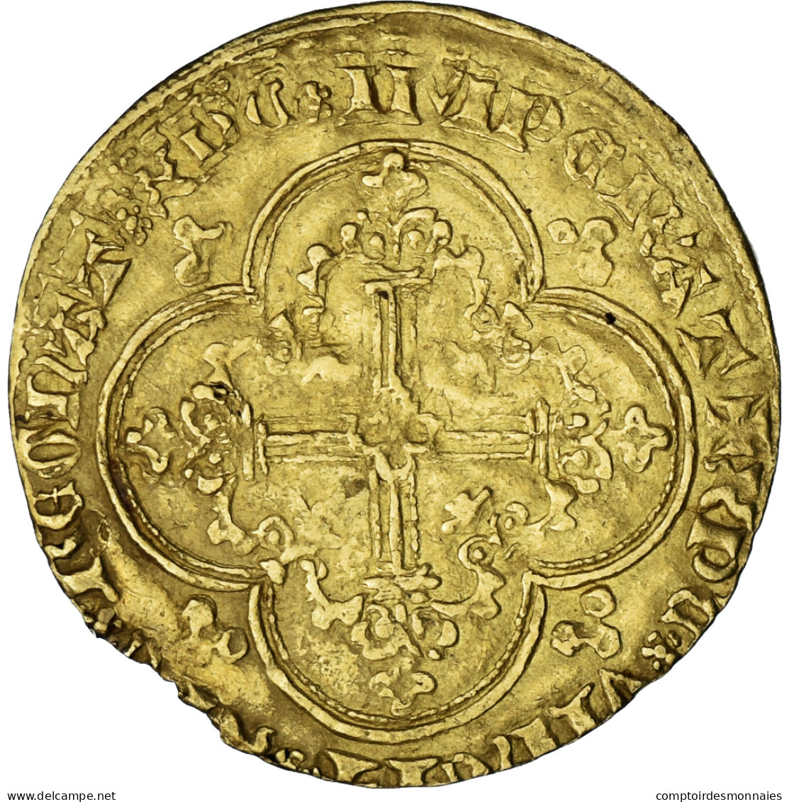 France, Jean II Le Bon, Franc à Cheval, 1350-1364, Or, TTB, Duplessy:294 - 1350-1364 Johann II. Der Gute