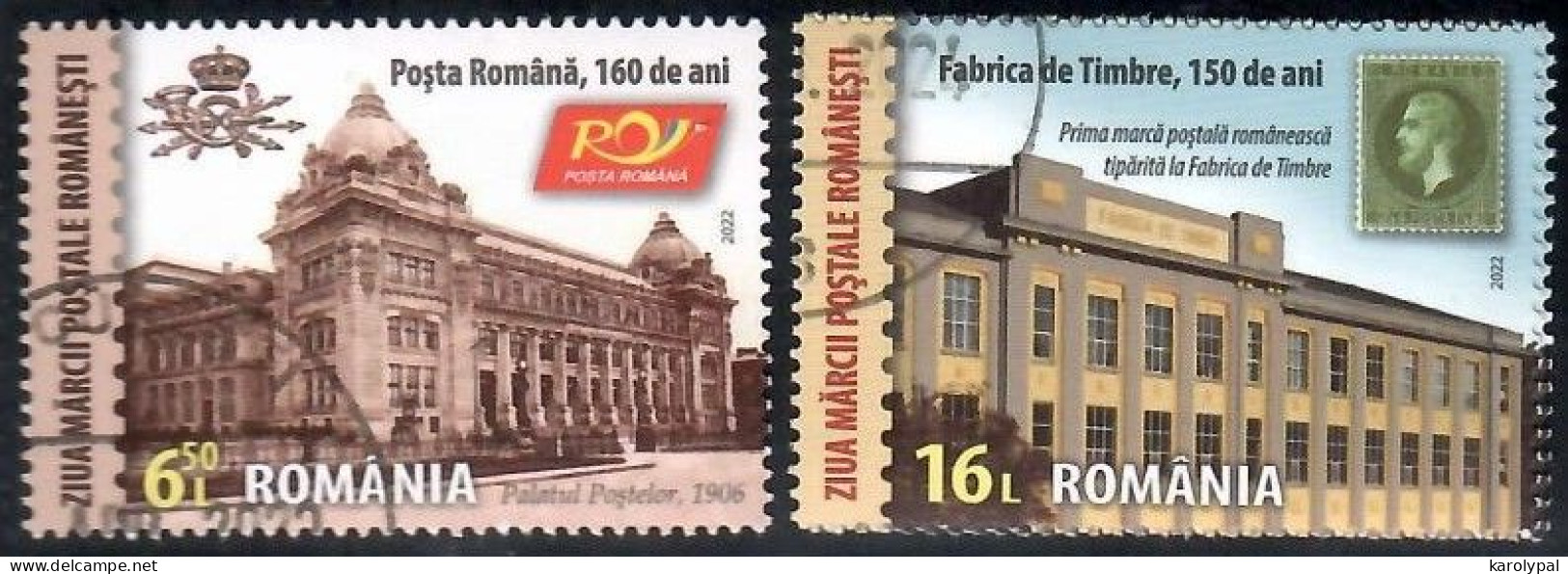 Romania, 2022 CTO, Mi. Nr.8053-4, Stamp Day - Used Stamps