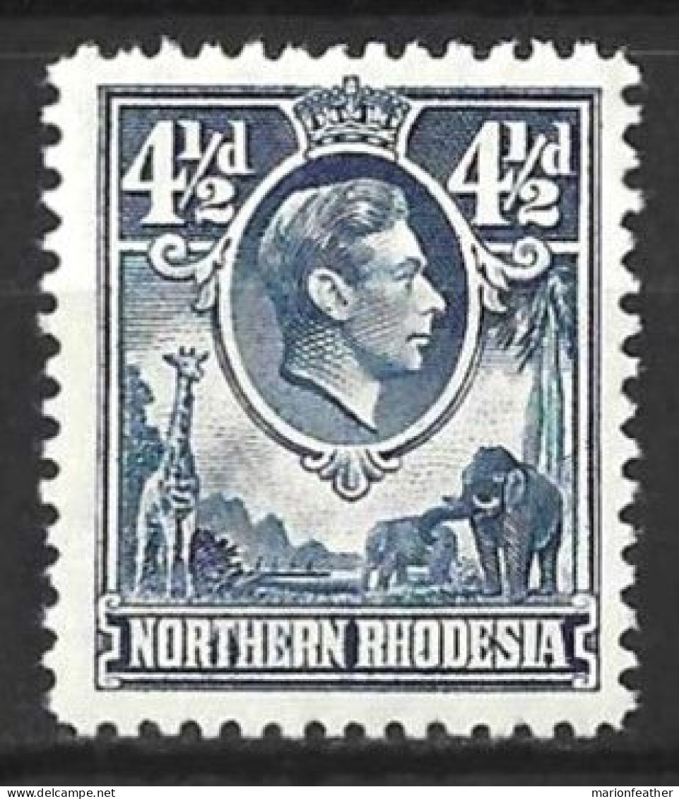 NORTHERN RHODESIA...KING GEORGE VI..(1936-52..)......4 & HALFd........SG37.......MH... - Northern Rhodesia (...-1963)