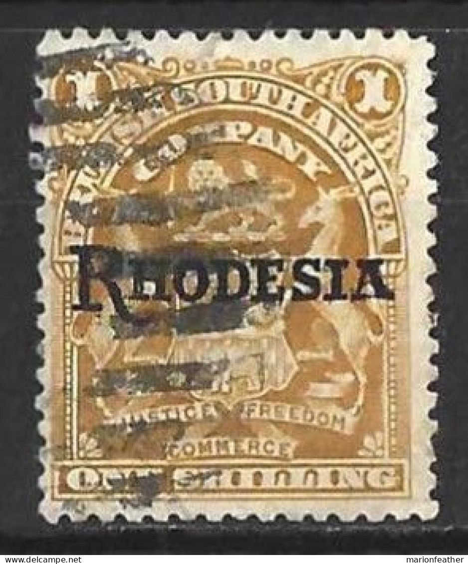 RHODESIA...KING EDWARD VII...(1901-10..)...." 1909..".....1/-.....SG107.......USED...... - Südrhodesien (...-1964)