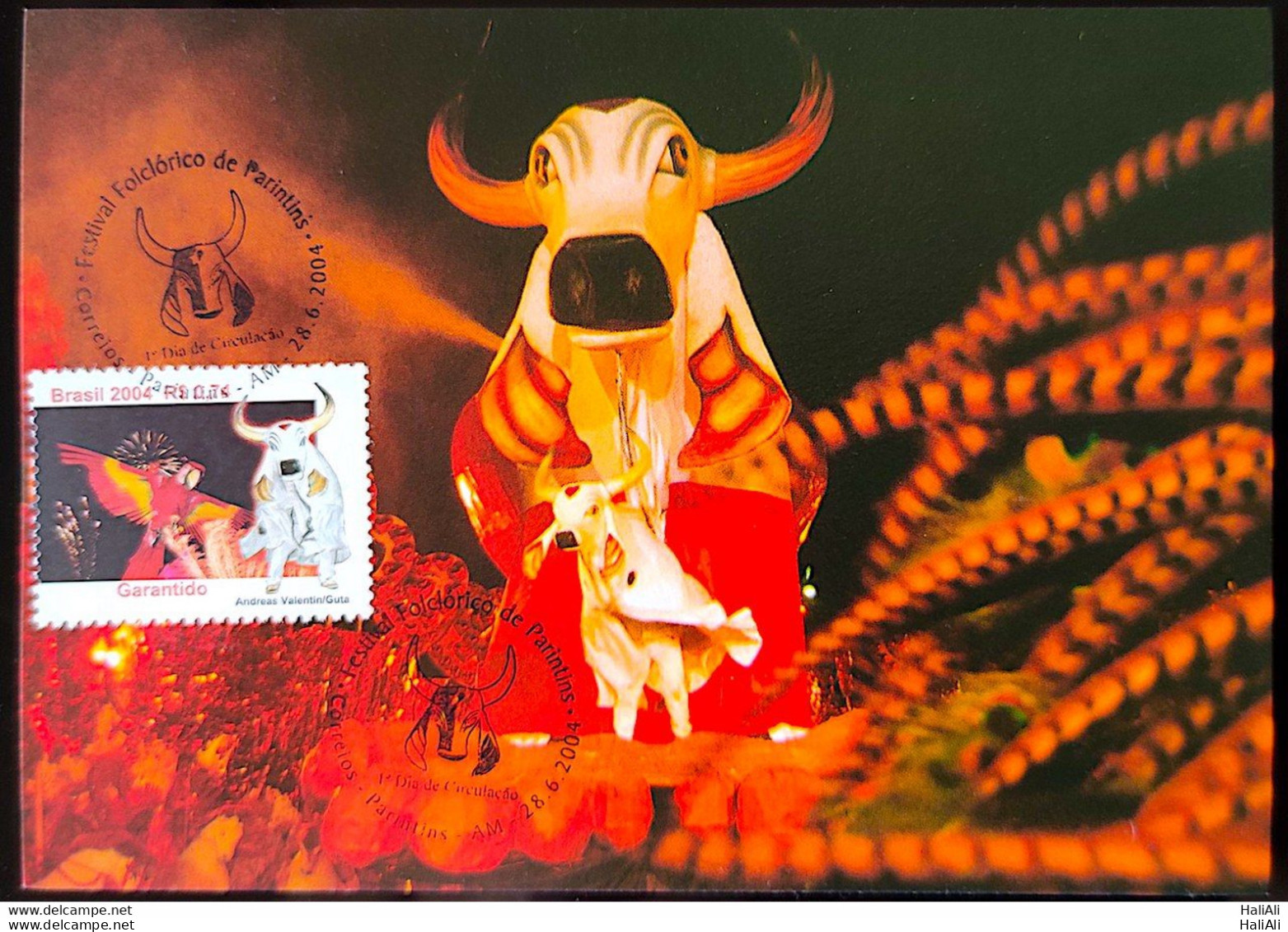 Brazil Maximum Card 2004 Parintins Folkloric Festival Guaranteed Postcard CBC AM 1 - Altri & Non Classificati