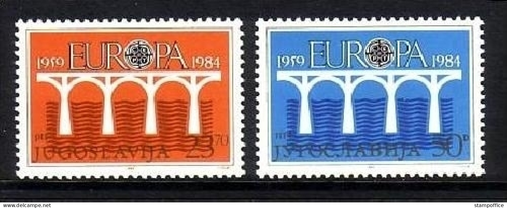 JUGOSLAWIEN MI-NR. 2046-2047 POSTFRISCH EUROPA 1984 - BRÜCKE - 1984