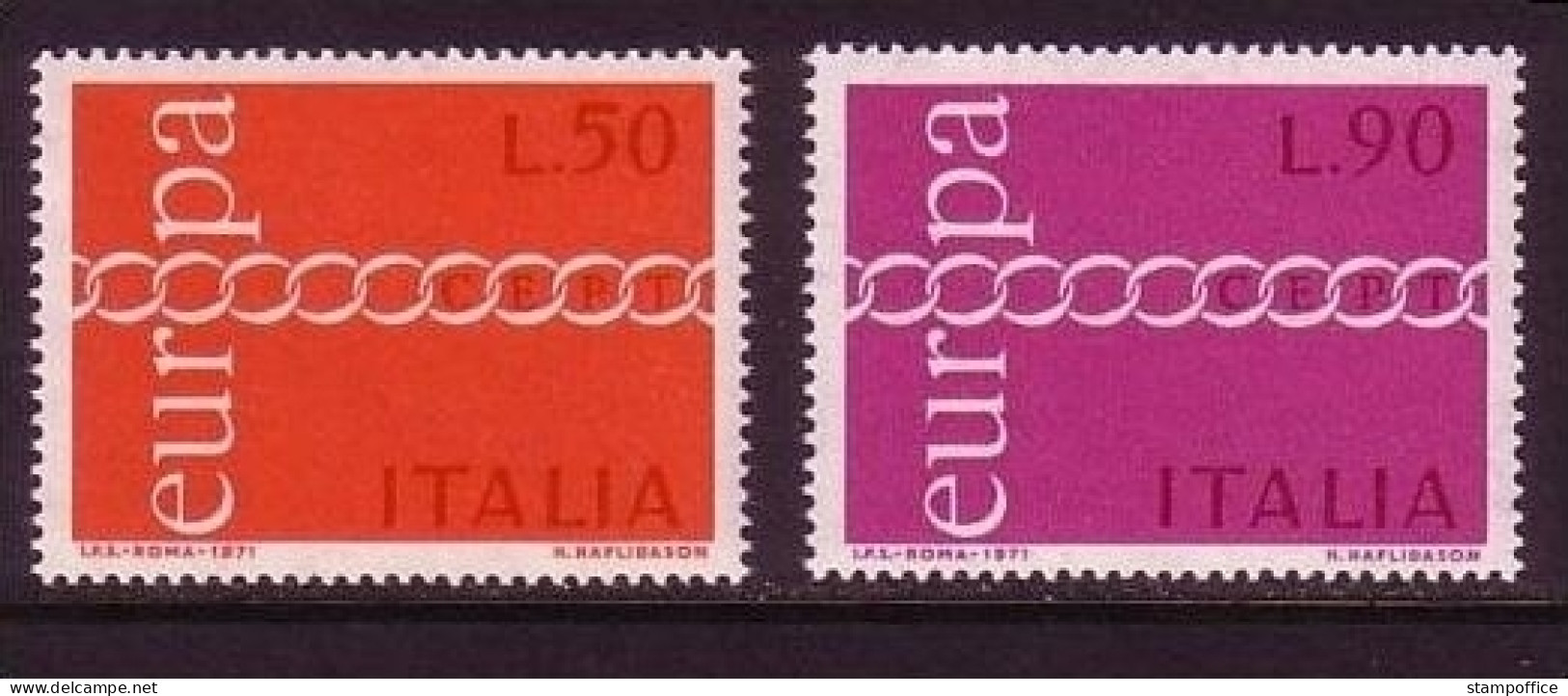 ITALIEN MI-NR. 1335-1336 POSTFRISCH(MINT) EUROPA 1971 - KETTE - 1971