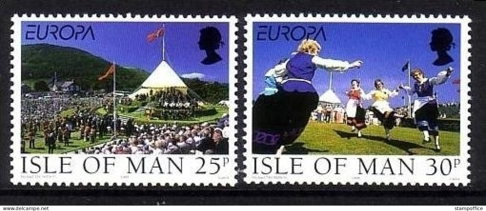 ISLE OF MAN MI-NR. 778-779 POSTFRISCH(MINT) EUROPA 1998 FESTE Und FEIERTAGE VOLKSTANZ - 1998