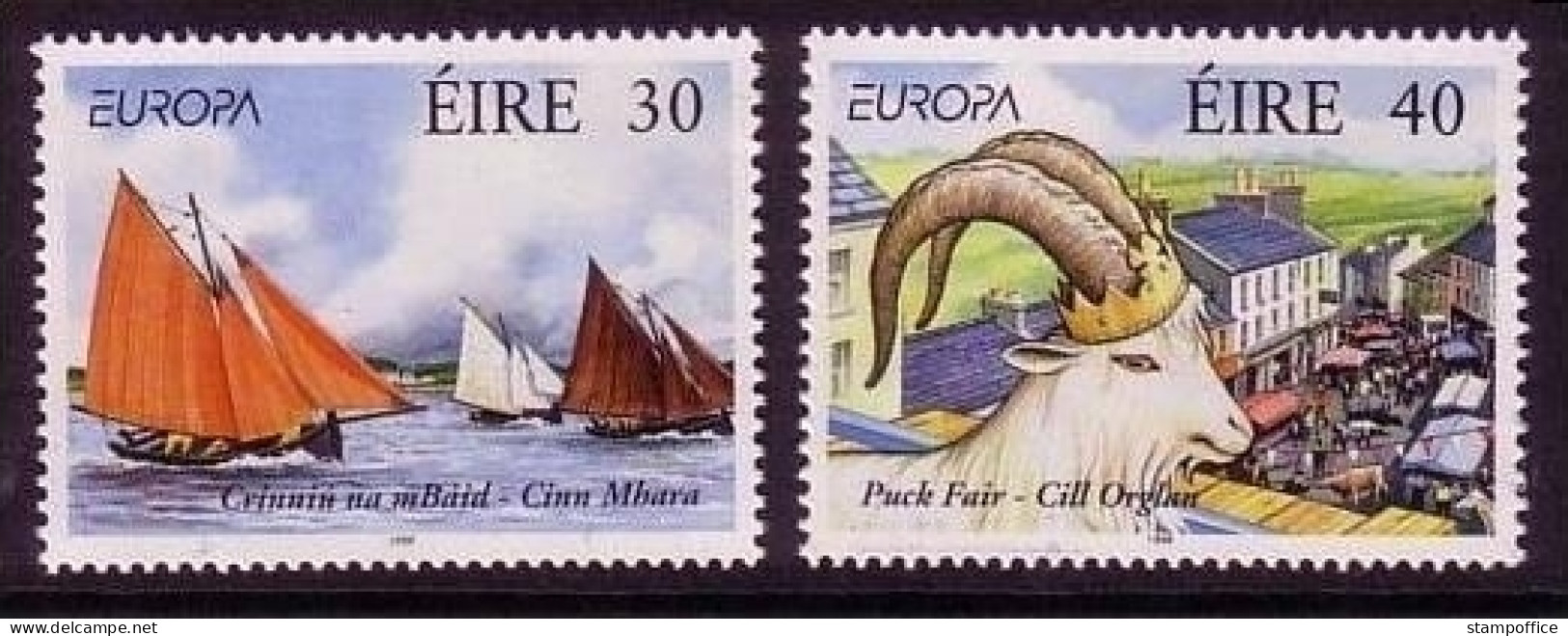 IRLAND MI-NR. 1068-1069 POSTFRISCH(MINT) EUROPA 1998 FESTE Und FEIERTAGE SEGELSCHIFFE ZIEGE - 1998