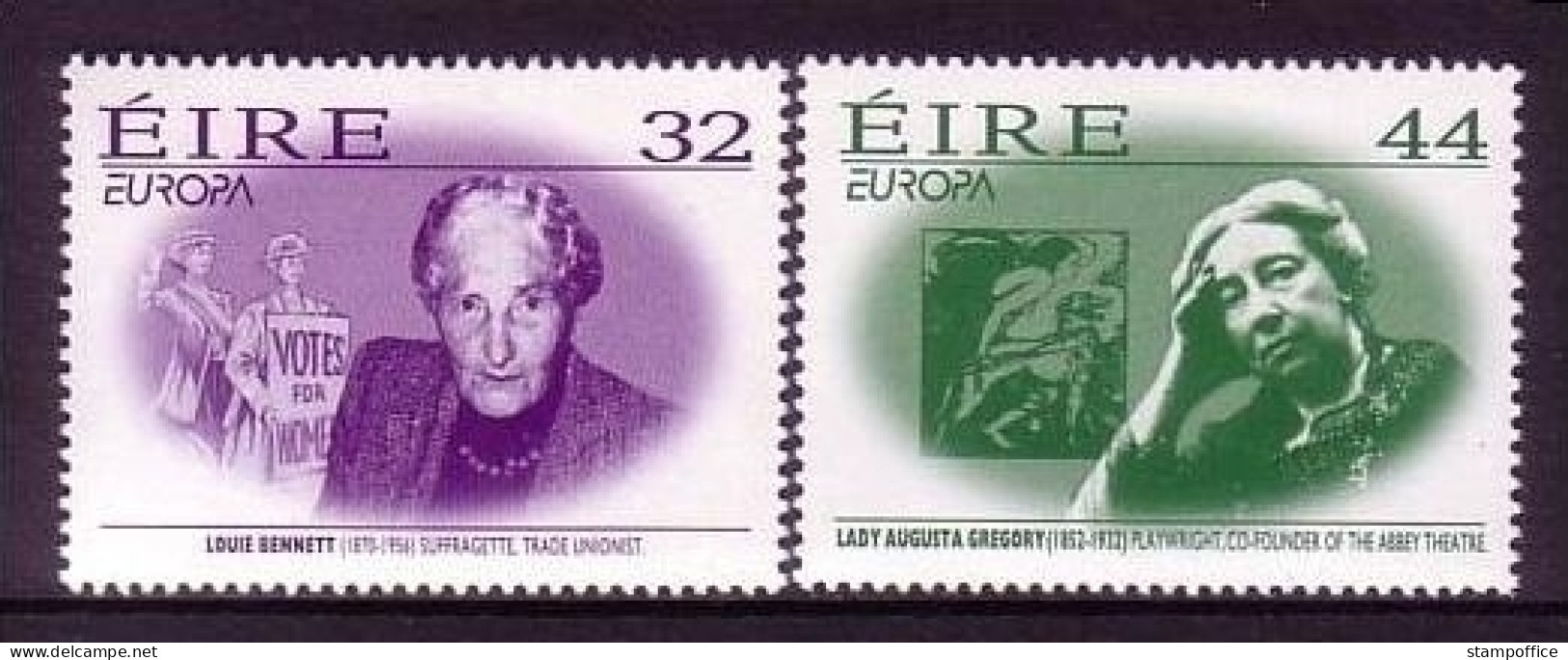 IRLAND MI-NR. 940-941 POSTFRISCH(MINT) EUROPA 1996 BERÜHMTE FRAUEN - 1996