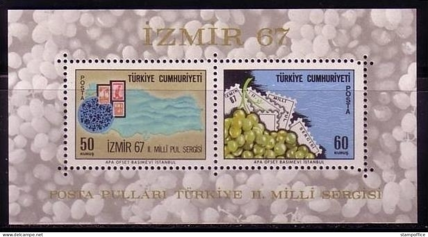 TÜRKEI BLOCK 13 POSTFRISCH(MINT) NATIONALE BRIEFMARKENAUSSTELLUNG IN IZMIR - Blocks & Sheetlets