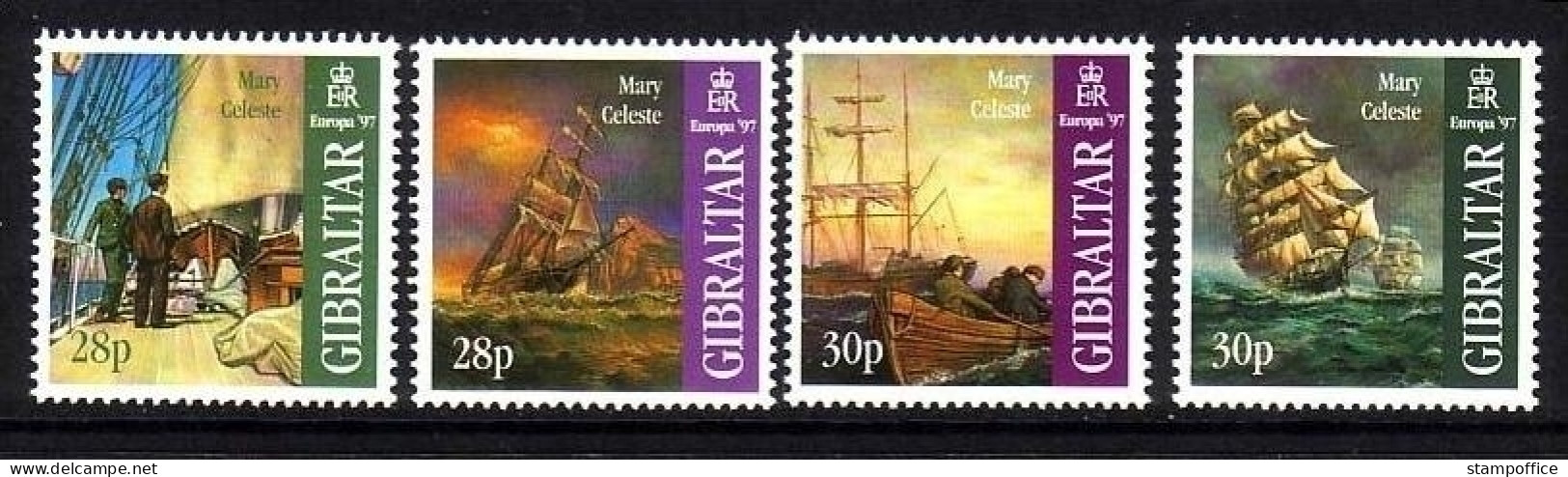 GIBRALTAR MI-NR. 783-786 POSTFRISCH(MINT) EUROPA 1997 SAGEN Und LEGENDEN SCHIFFE - 1997