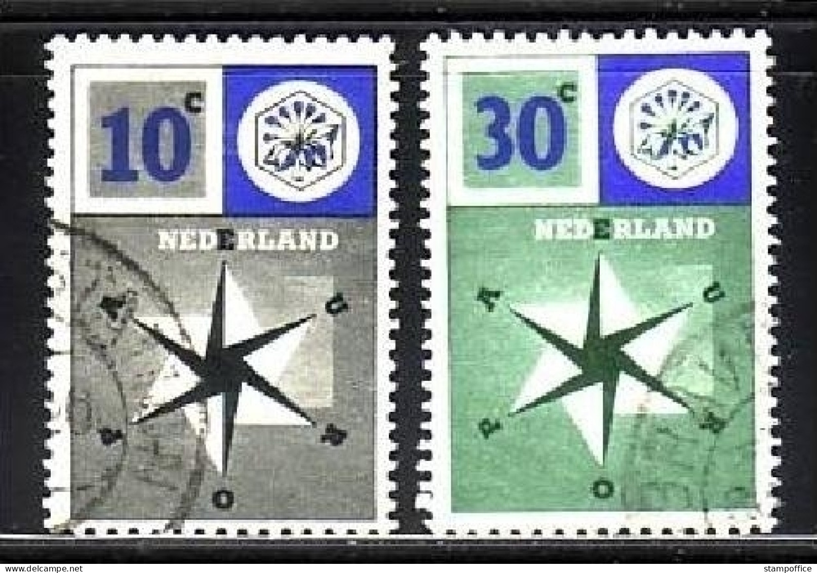 NIEDERLANDE MI-NR. 704-705 GESTEMPELT(USED) EUROPA 1957 - 1957