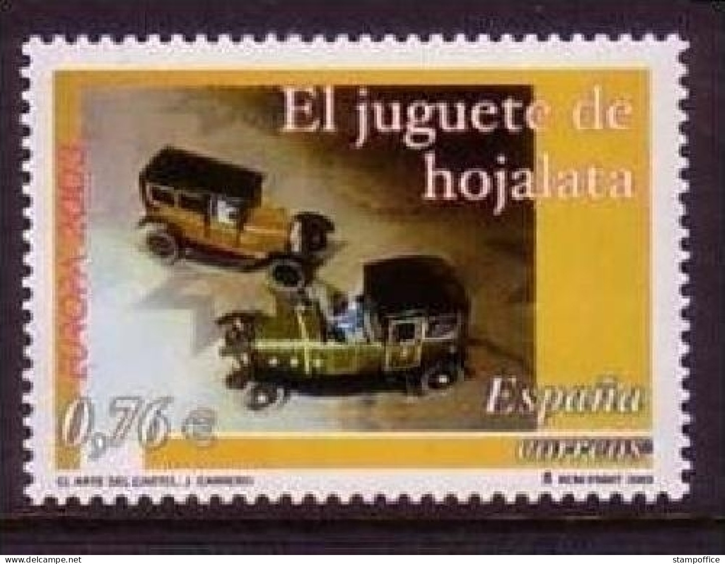 SPANIEN MI-NR. 3839 POSTFRISCH(MINT) EUROPA 2003 PLAKATKUNST " DAS BLECHSPIELZEUG" - 2003