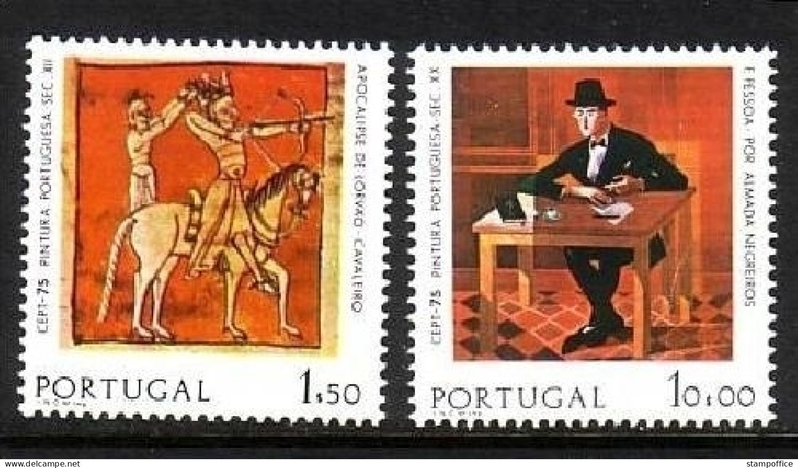 PORTUGAL MI-NR. 1281-1282 X POSTFRISCH(MINT) EUROPA 1975 GEMÄLDE - 1975