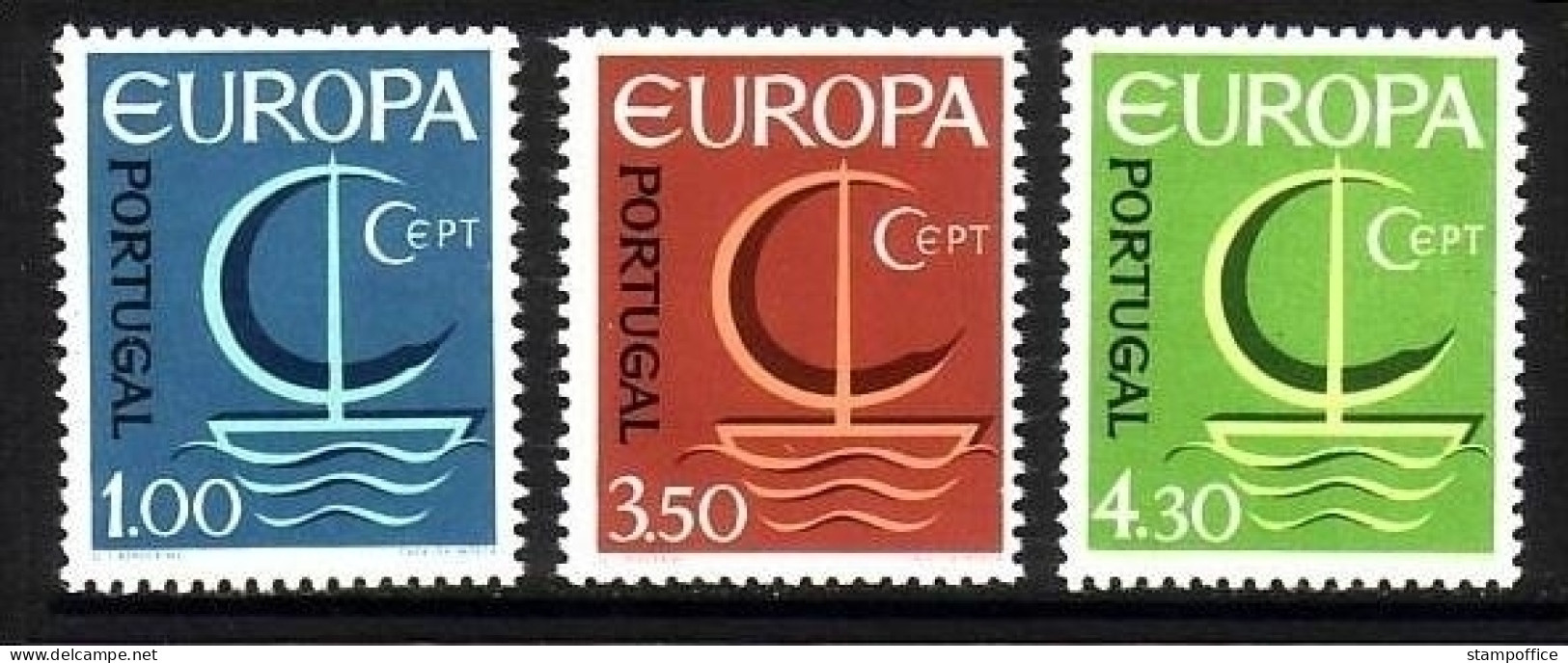 PORTUGAL MI-NR. 1012-1014 POSTFRISCH(MINT) EUROPA 1966 SEGEL - 1966