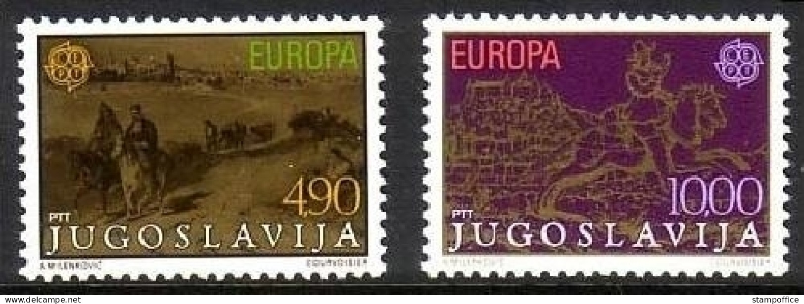 JUGOSLAWIEN MI-NR. 1787-1788 POSTFRISCH(MINT) EUROPA 1979 - POST- Und FERNMELDEWESEN - 1979