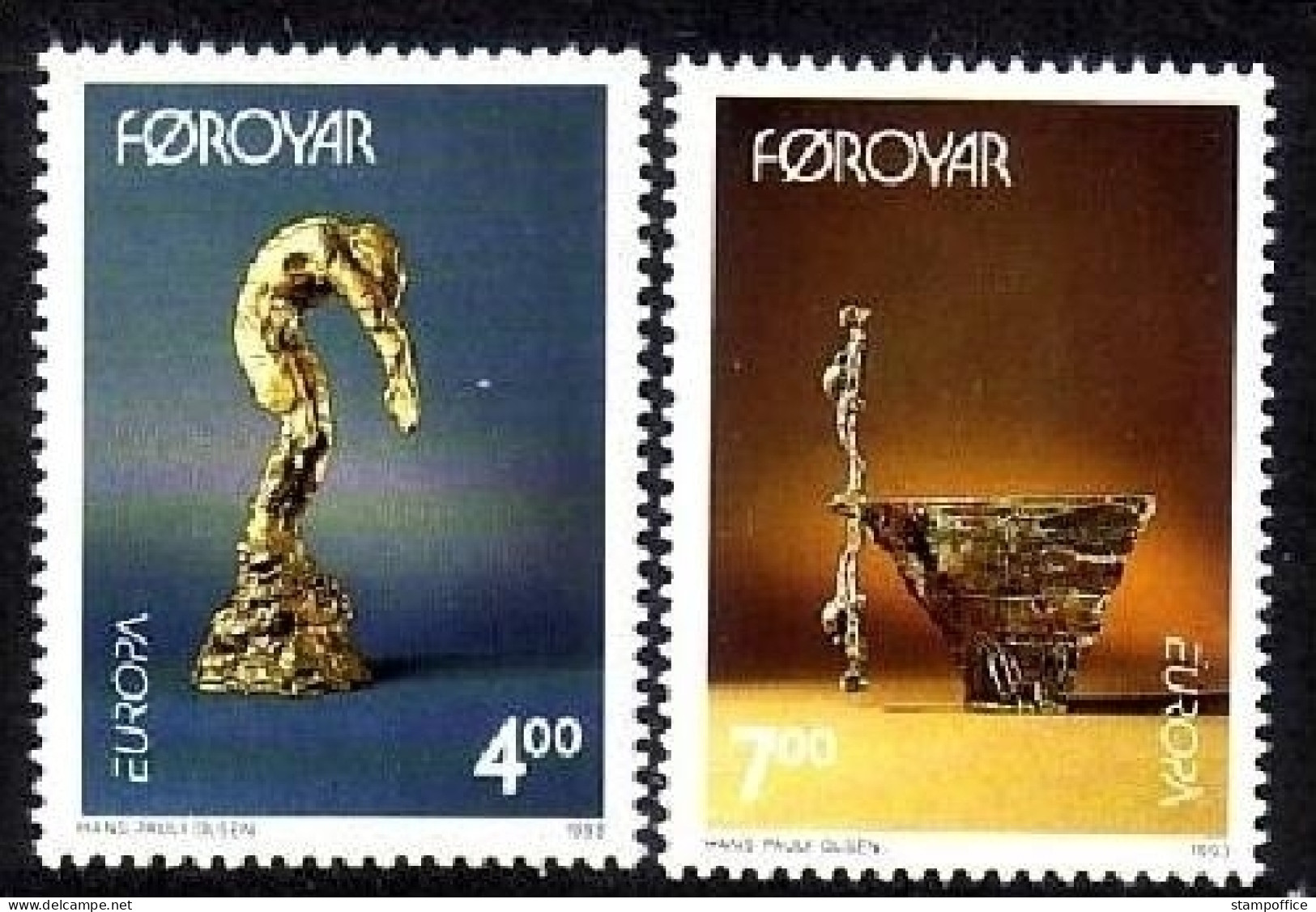 FÄRÖER MI-NR. 248-249 POSTFRISCH(MINT) EUROPA 1993 ZEITGENÖSSISCHE KUNST - 1993