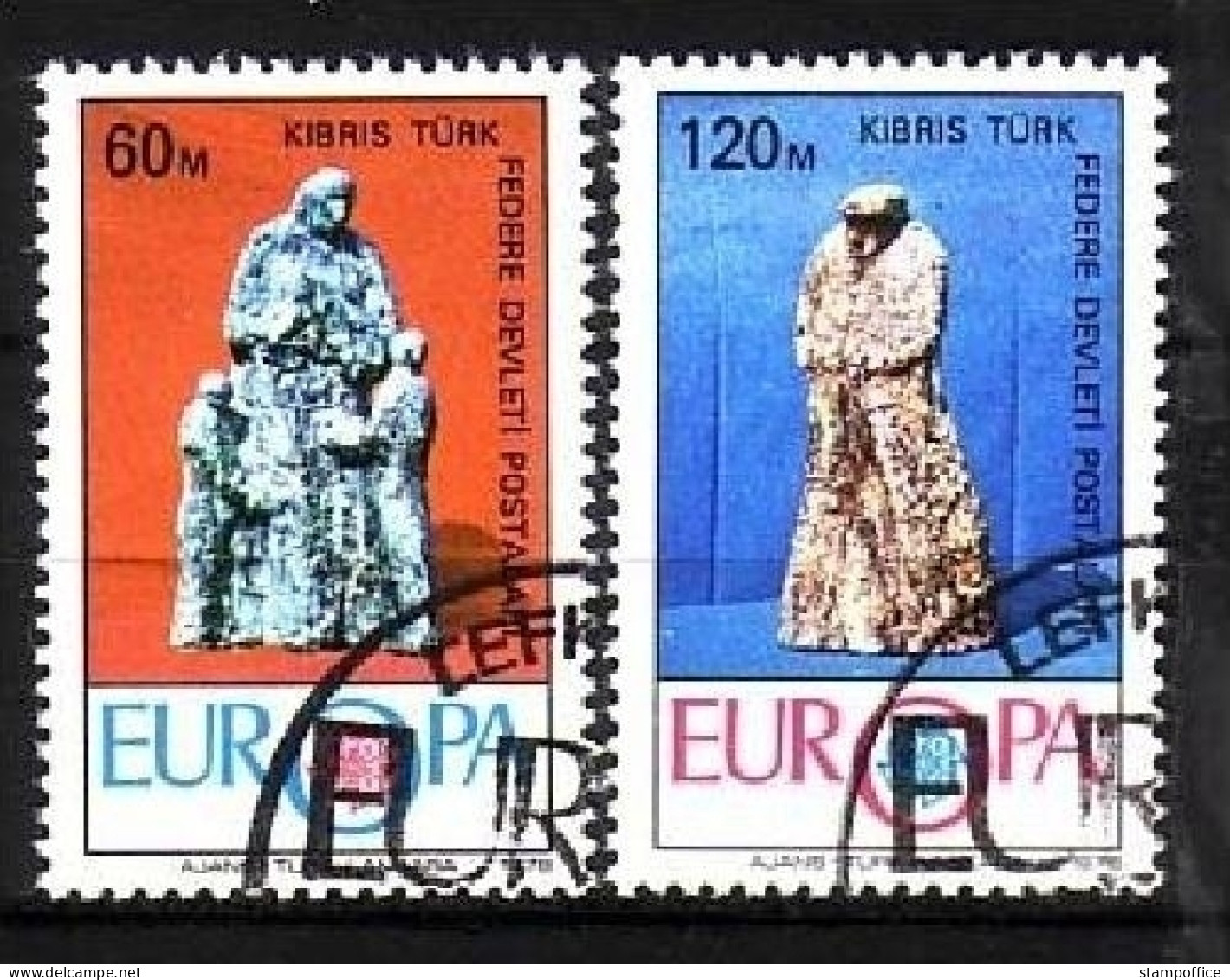 TÜRKISCH ZYPERN MI-NR. 27-28 GESTEMPELT(USED) EUROPA 1976 KUNSTHANDWERK - 1976