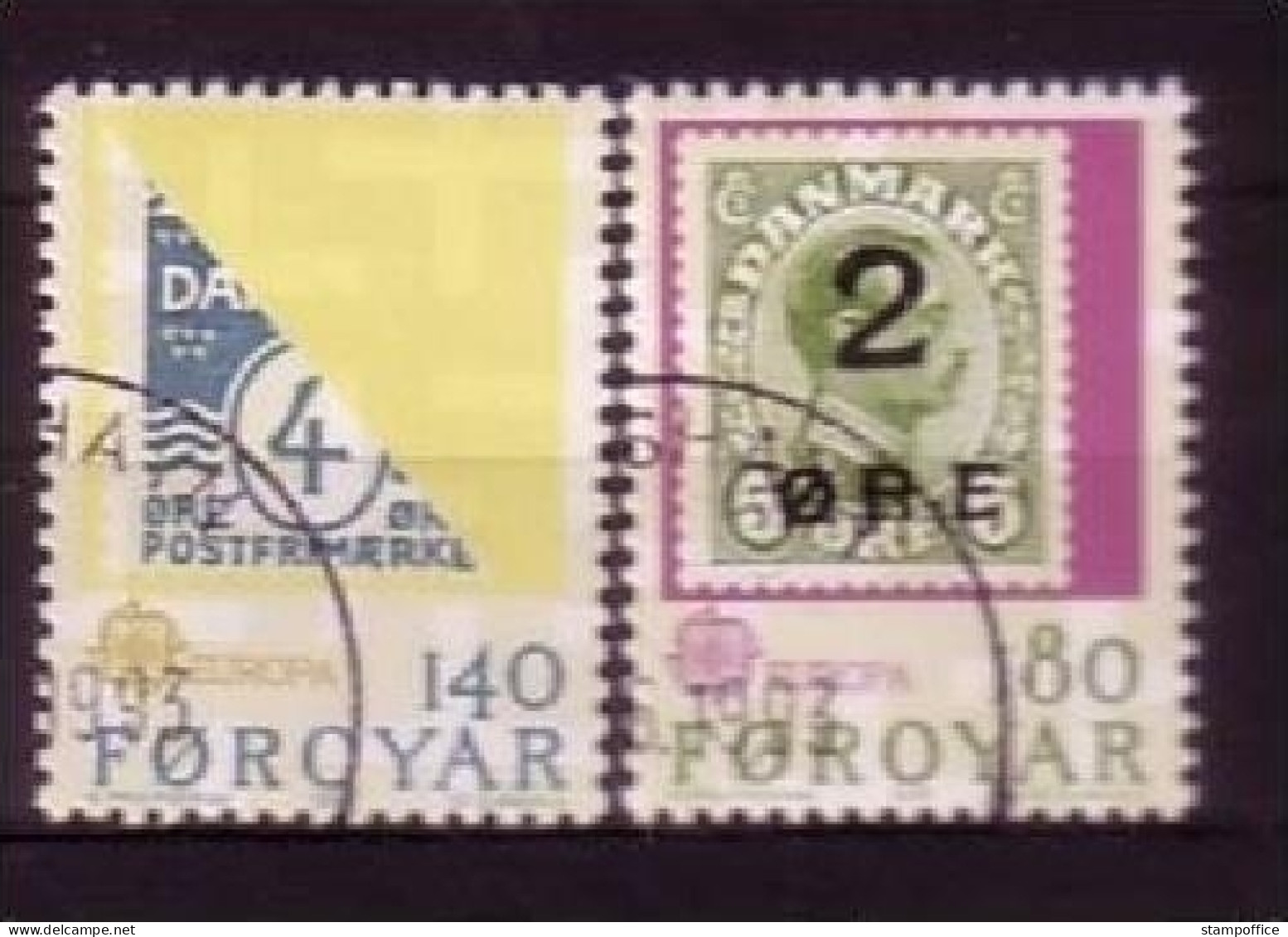 FÄRÖER MI-NR. 43-44 GESTEMPELT(USED) EUROPA 1979 POST- Und FERNMELDEWESEN BRIEFMARKE AUF BRIEFMARKE - 1979