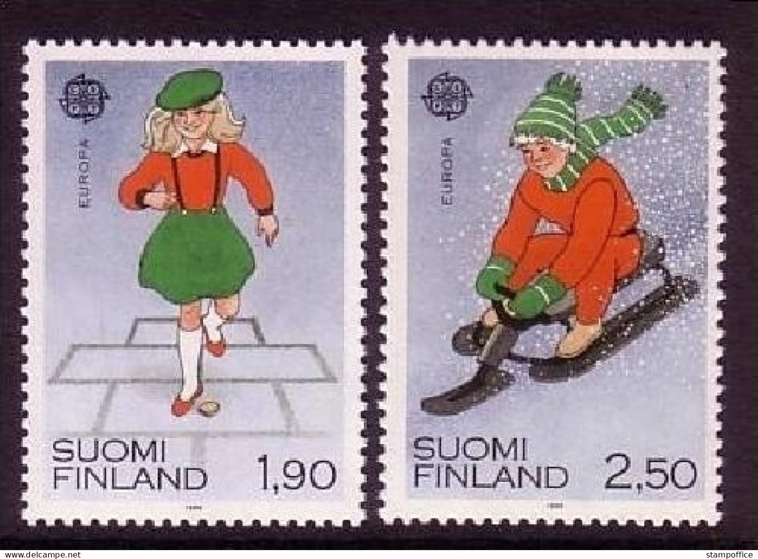 FINNLAND MI-NR. 1082-1083 POSTFRISCH(MINT) EUROPA 1989 - KINDERSPIELE - 1989