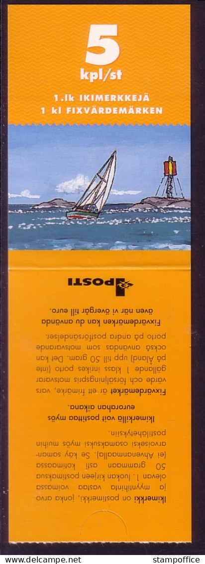 FINNLAND MH 63 POSTFRISCH(MINT) FINNISCHER MEERBUSEN (II) VÖGEL SEGELBOOT FISCHE - Carnets