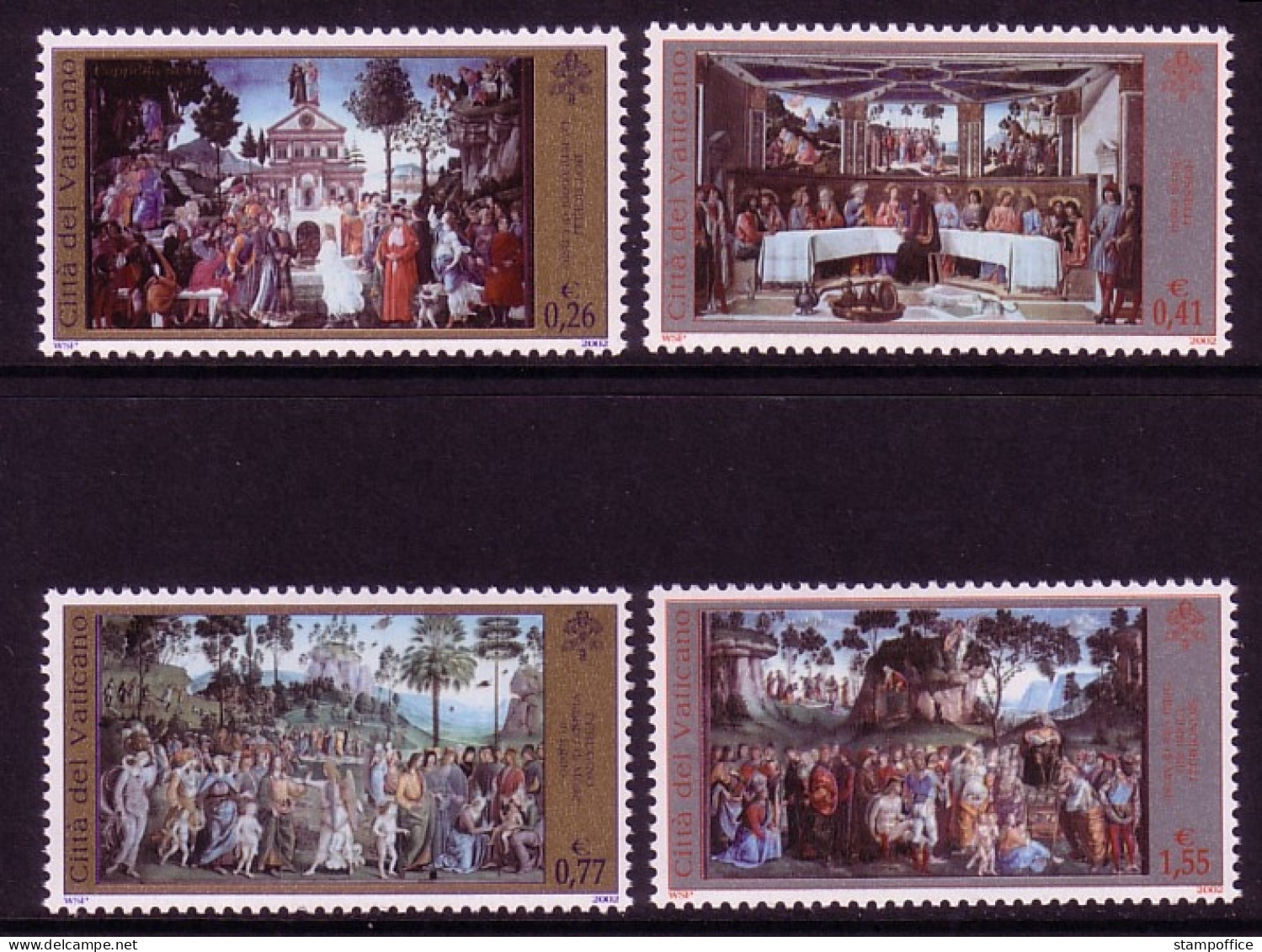 VATIKAN MI-NR. 1411-1414 POSTFRISCH RESTAURIERUNG SIXTINISCHE KAPELLE (III) 2002 - Nuevos