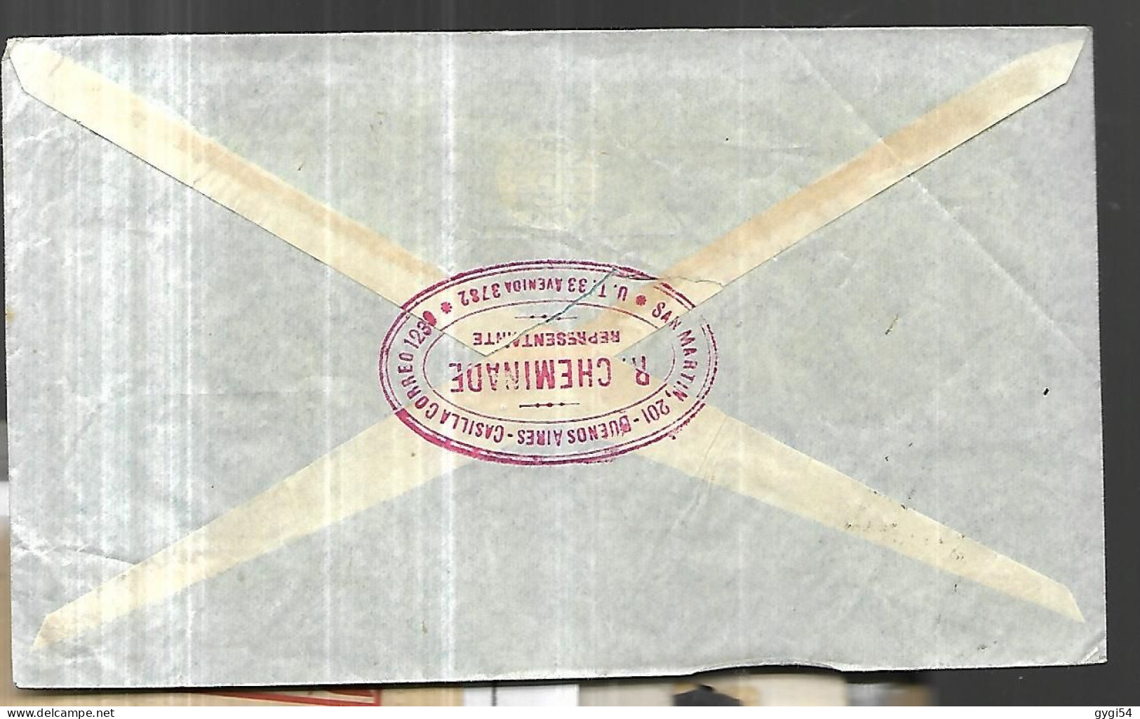 Argentine Lettre Via Condor Confidentielle  1936 De Buenos Aires Pour Valentigney ( Ets PEUGEOT Dans Le Doubs ) - Buenos Aires (1858-1864)