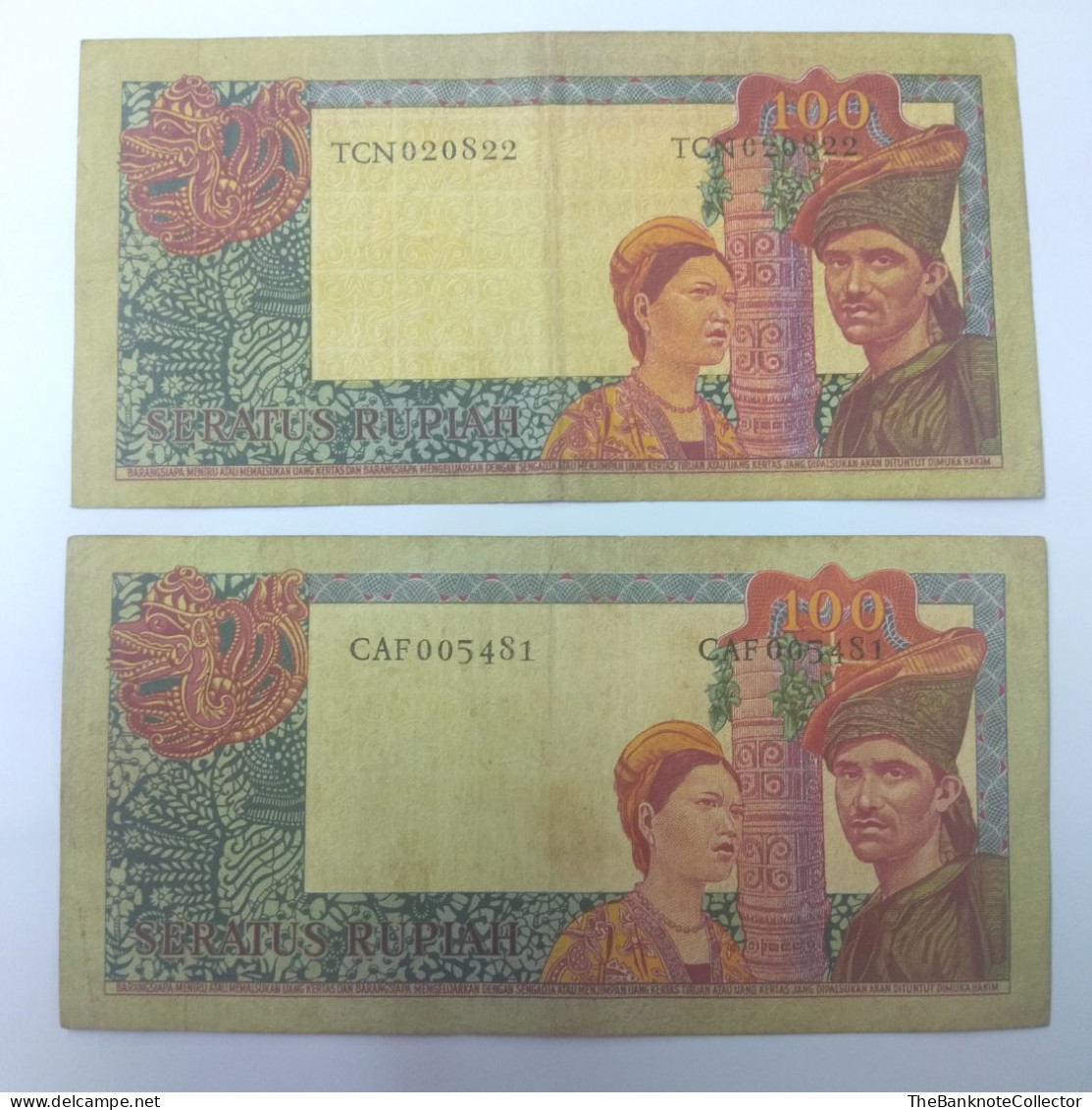 Indonesia 100 Rupiah 1960 Sukarno P-86 VF Condition - Indonésie