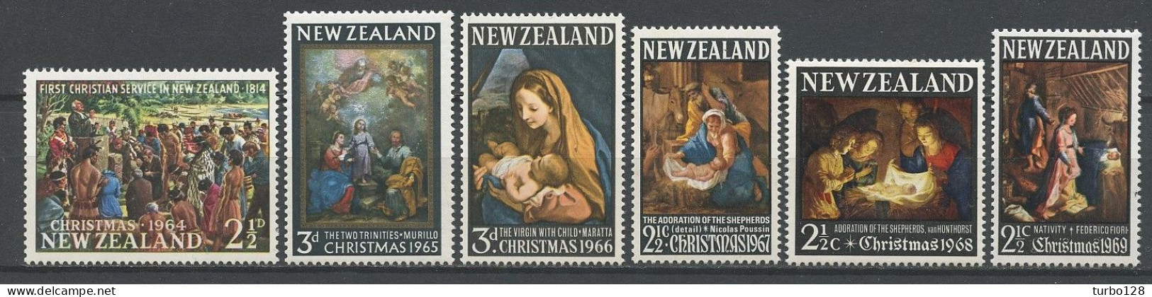 Zélande 1964 1969  N° 423 433 440 464 475 499 ** Neufs MNH Superbes C 2.40 € Noël Christmas Vierge, Enfant. Child - Unused Stamps