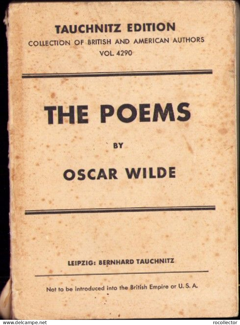 The Poems By Oscar Wilde C3453 - Old Books