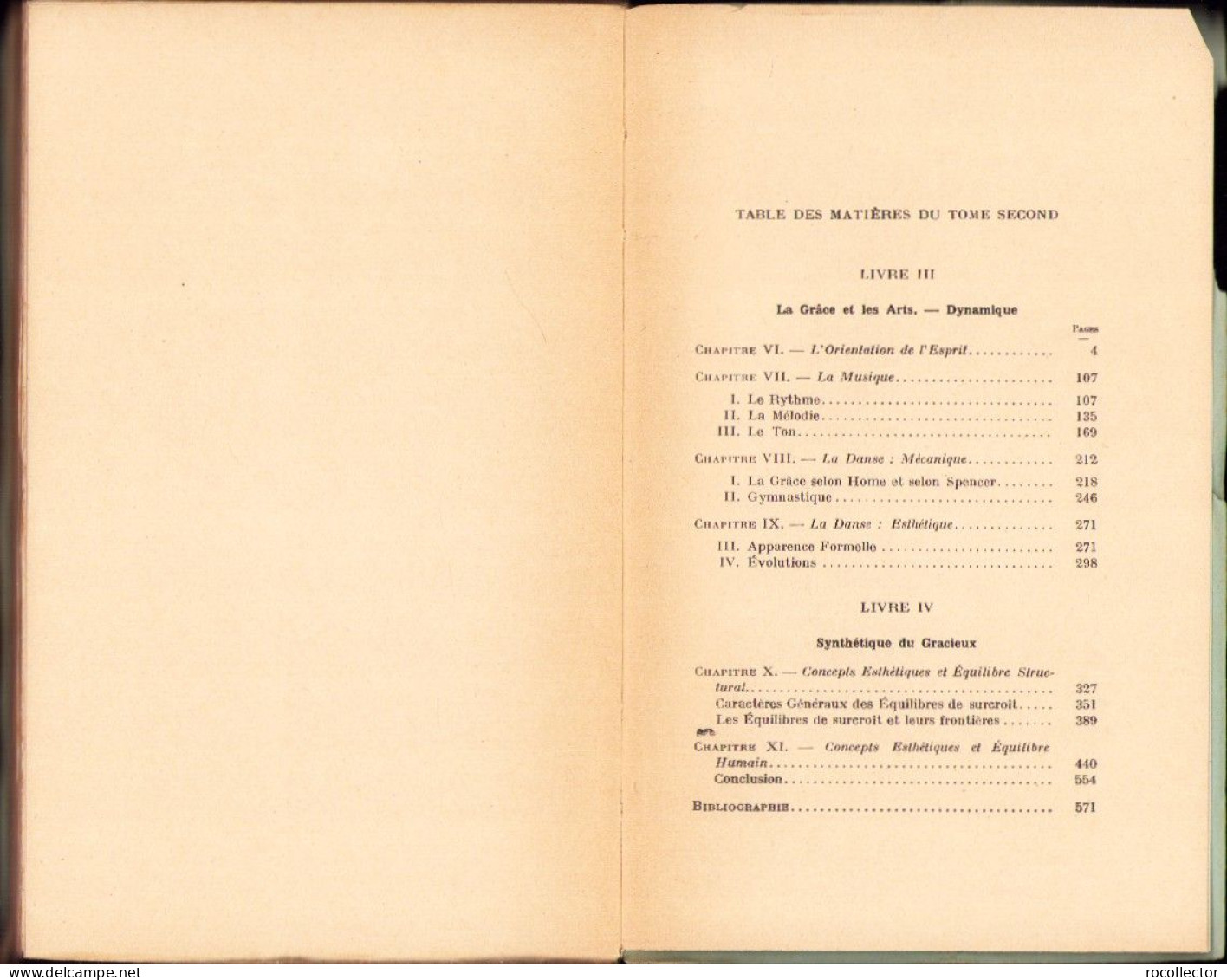 L’esthetique De La Grace, Introduction A L’etude Des Equilibres De Structure, Tome II, Par Raymond Bayer, 1933, Paris - Old Books