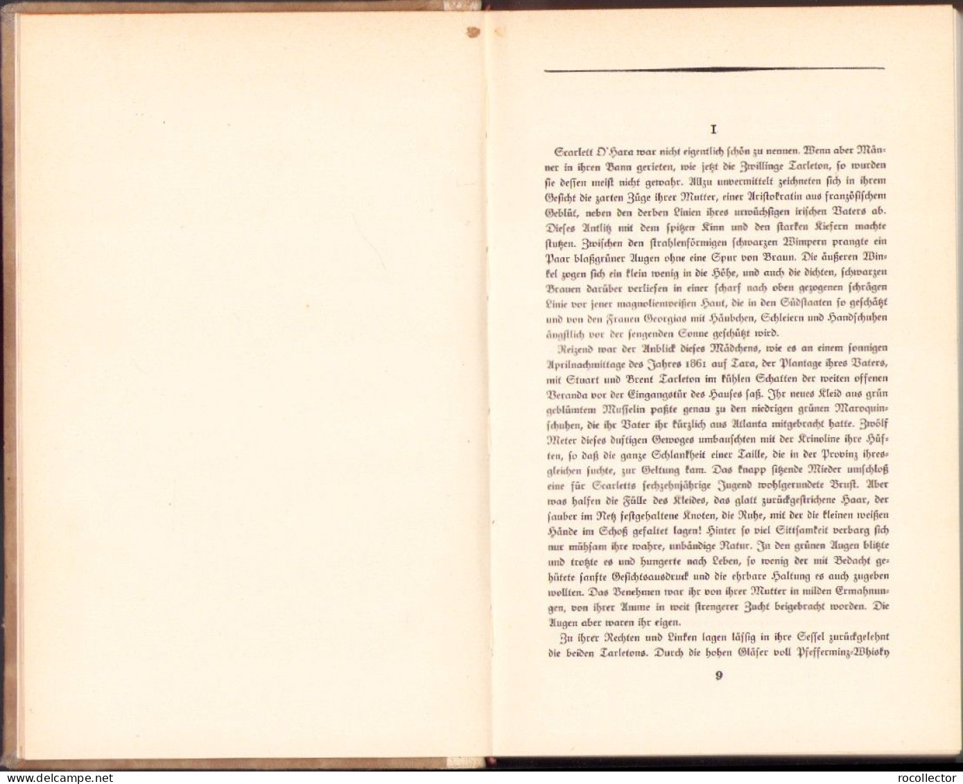 Vom Winde Verweht Von Margaret Mitchell, 1 Und 2 Band, 1937 C6637 - Alte Bücher