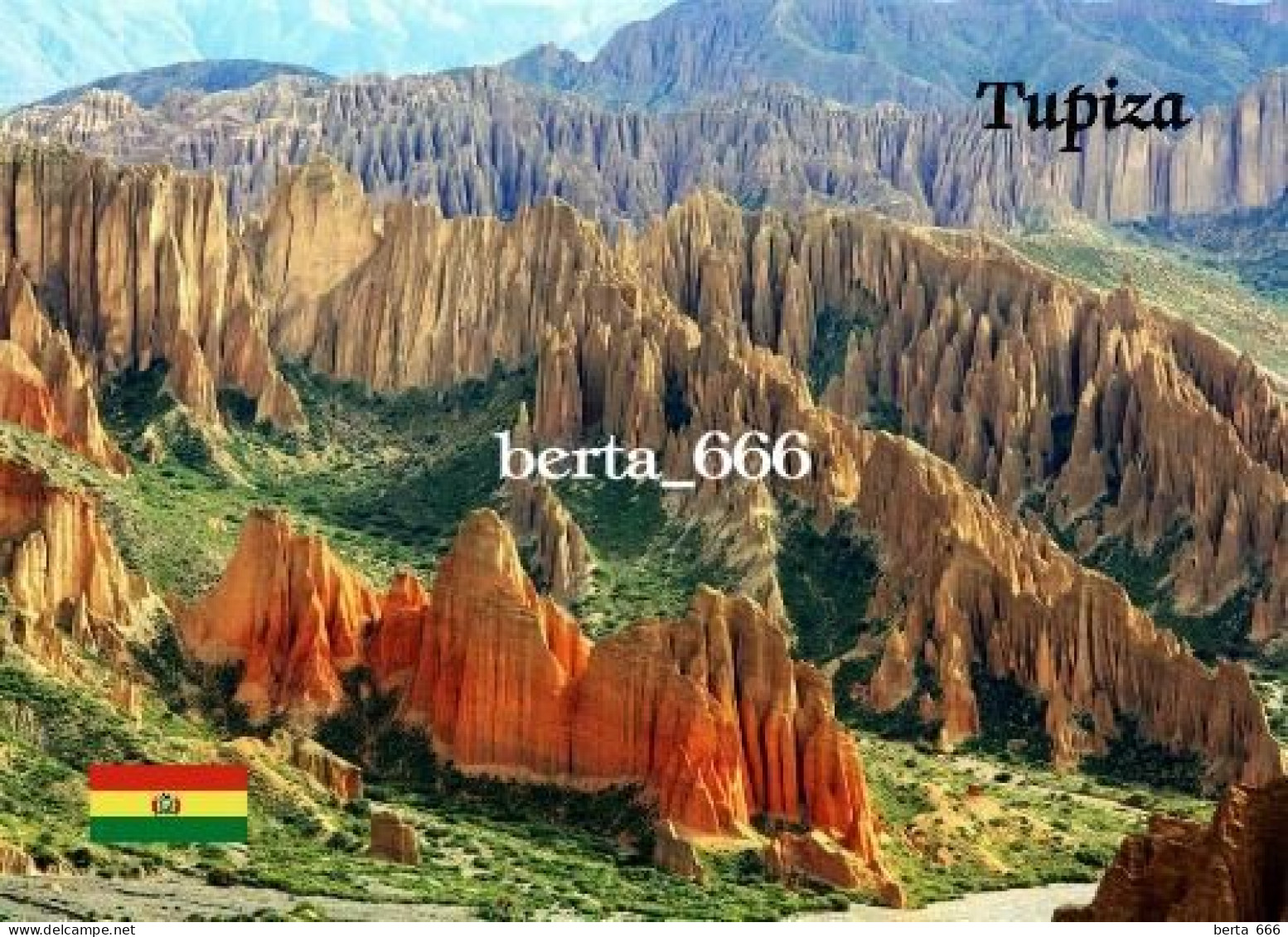 Bolivia Tupiza Landscape Escarpments New Postcard - Bolivia