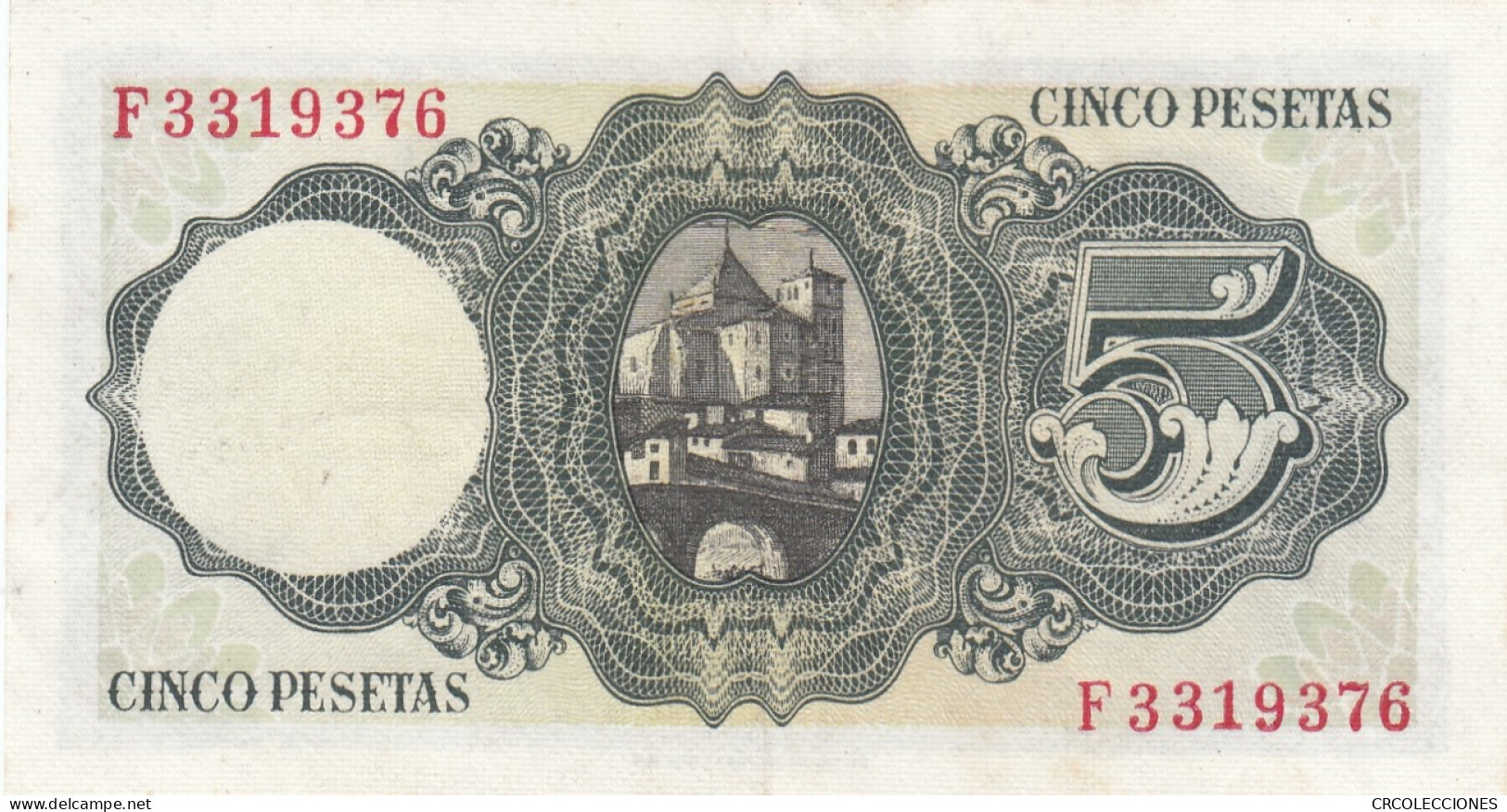 CRBS0779 BILLETE ESPAÑA 5 PESETAS 1951 SIN CIRCULAR CIRCULAR CON MANCHITAS - Autres & Non Classés