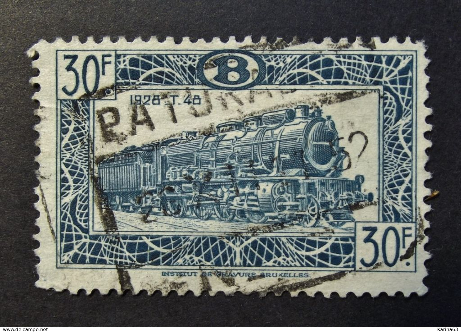 België - Belgique - 1949  - TR 317 -  Spoorweg - Timbres Chemins De Fer  Obl/Gestemp. Paturages - Afgestempeld