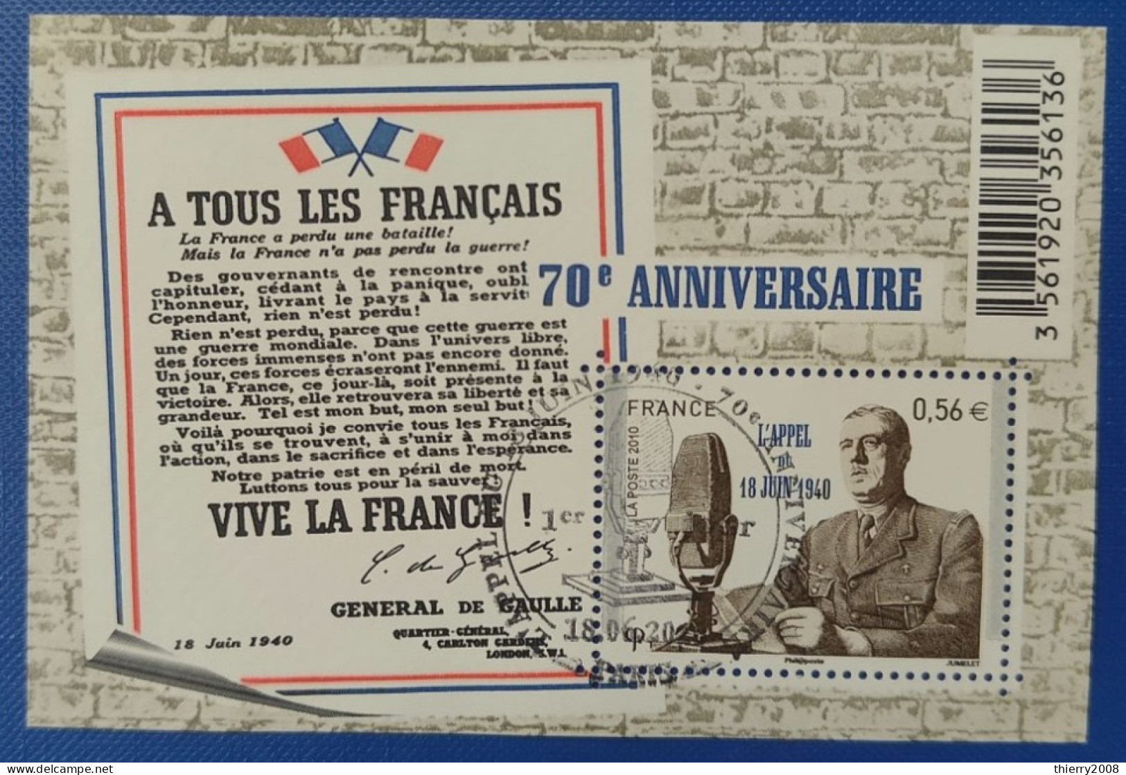 Bloc N° F4493  Avec Oblitération Cachet à Date Philatélique De 2010  TB - Usati