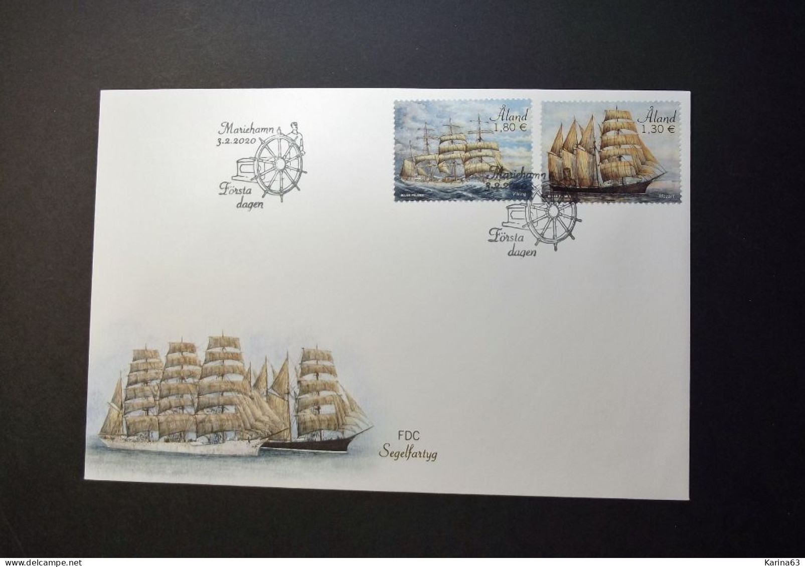 Aland - 2020 - FDC -  Ships  - Sailing Ships -  ÅLAND - Aland