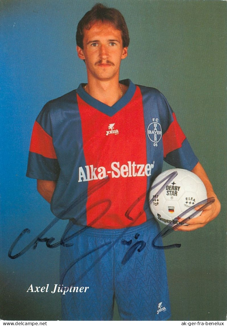 Fußball-Autogrammkarte AK Axel Jüptner FC Bayer 05 Uerdingen 92-93 KFC Krefeld Gemmrigheim Carl Zeiss Jena VfB Stuttgart - Autografi