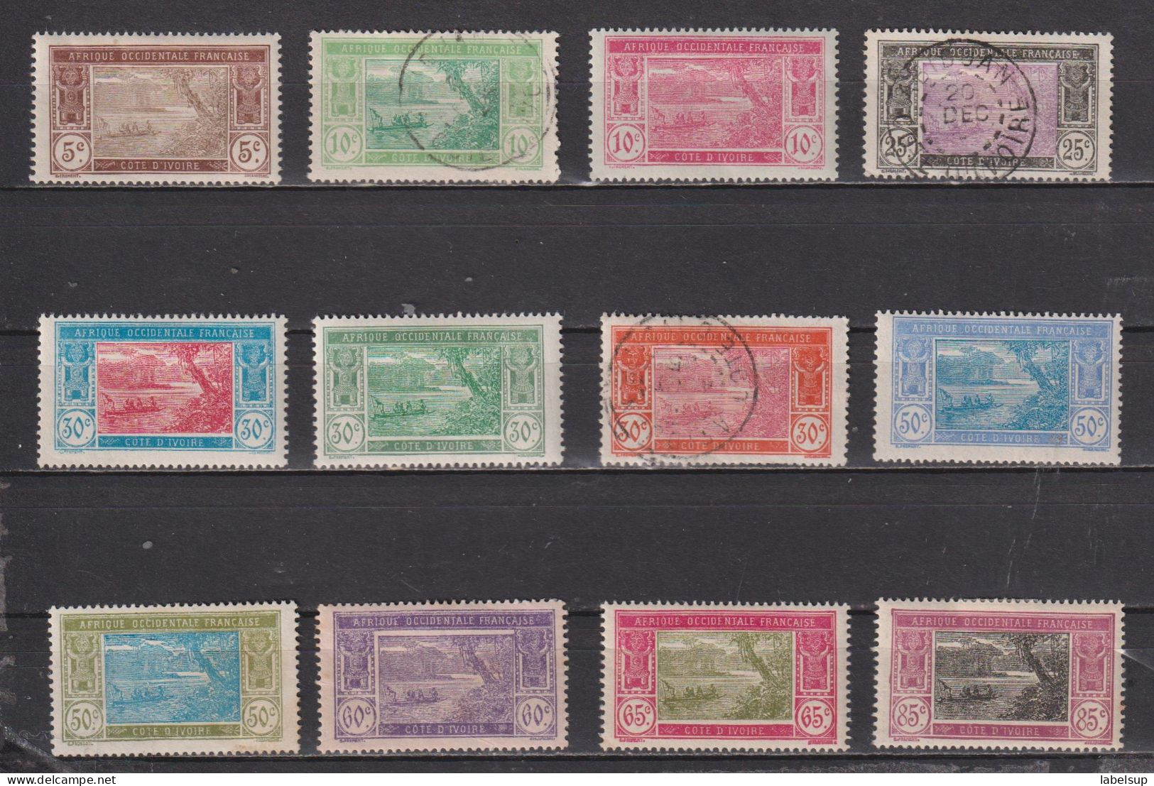 Lot De Timbres Neufs* Et Oblitérés De Côte D'Ivoire De 1922 à 1926 - Used Stamps