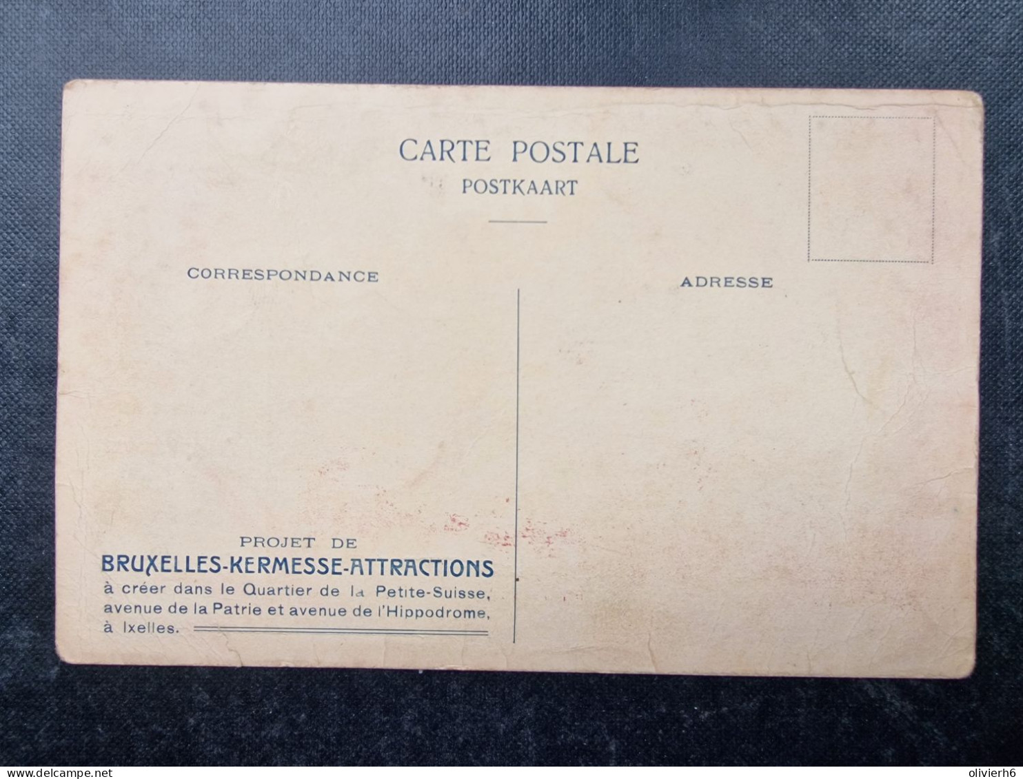 CP BELGIQUE (V1601) IXELLES (2 Vues) BRUXELLES KERMESSE ATTRACTIONS Avenue De La Patrie Hippodrome Louise 1912 - Ixelles - Elsene