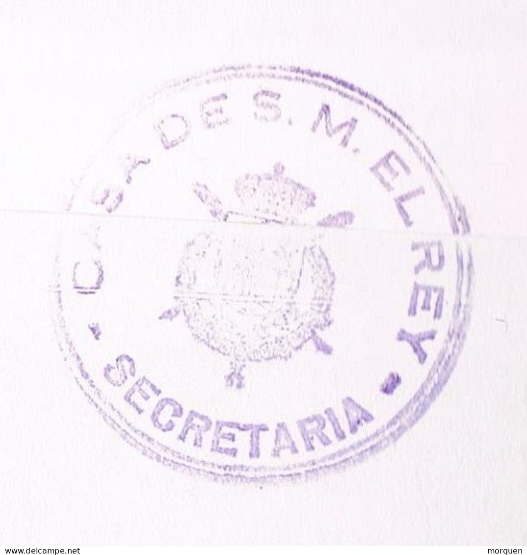 54593. Carta Aerea MADRID 1986. JEFATURA Del ESTADO. Marca Casa De S.N. El REY - Storia Postale