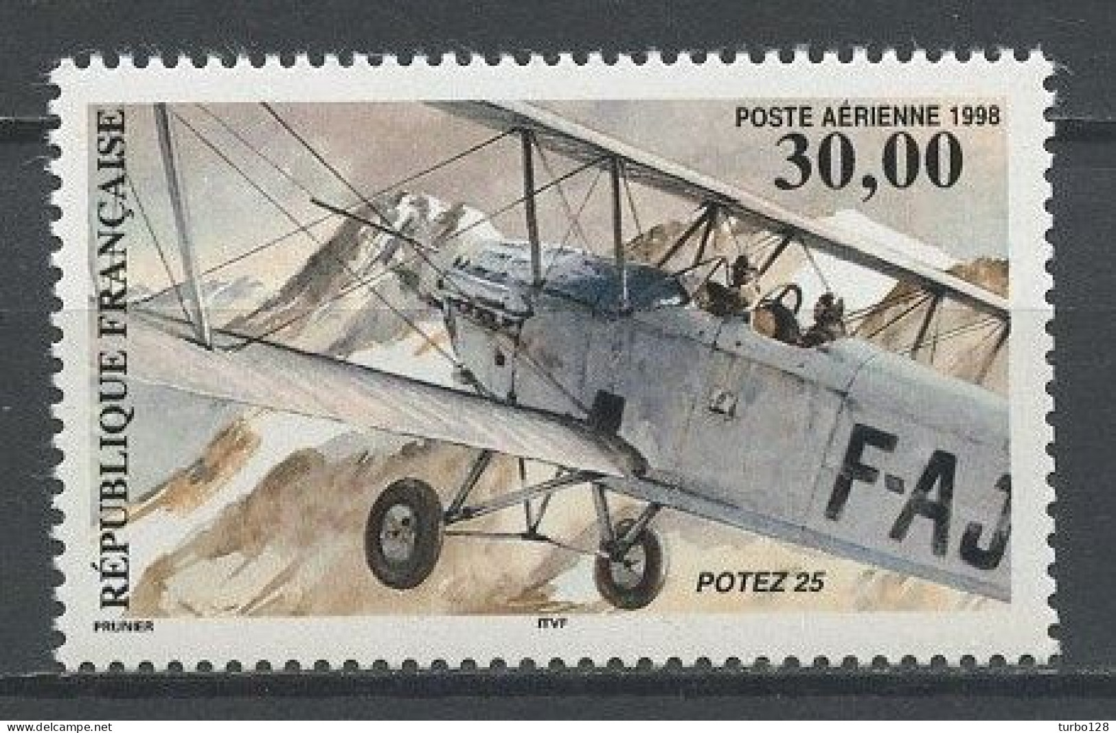 FRANCE 1998 PA N° 62 ** Neuf MNH Superbe  C 15 € Avion Plane Biplan Potez 25 Transports - 1960-.... Neufs