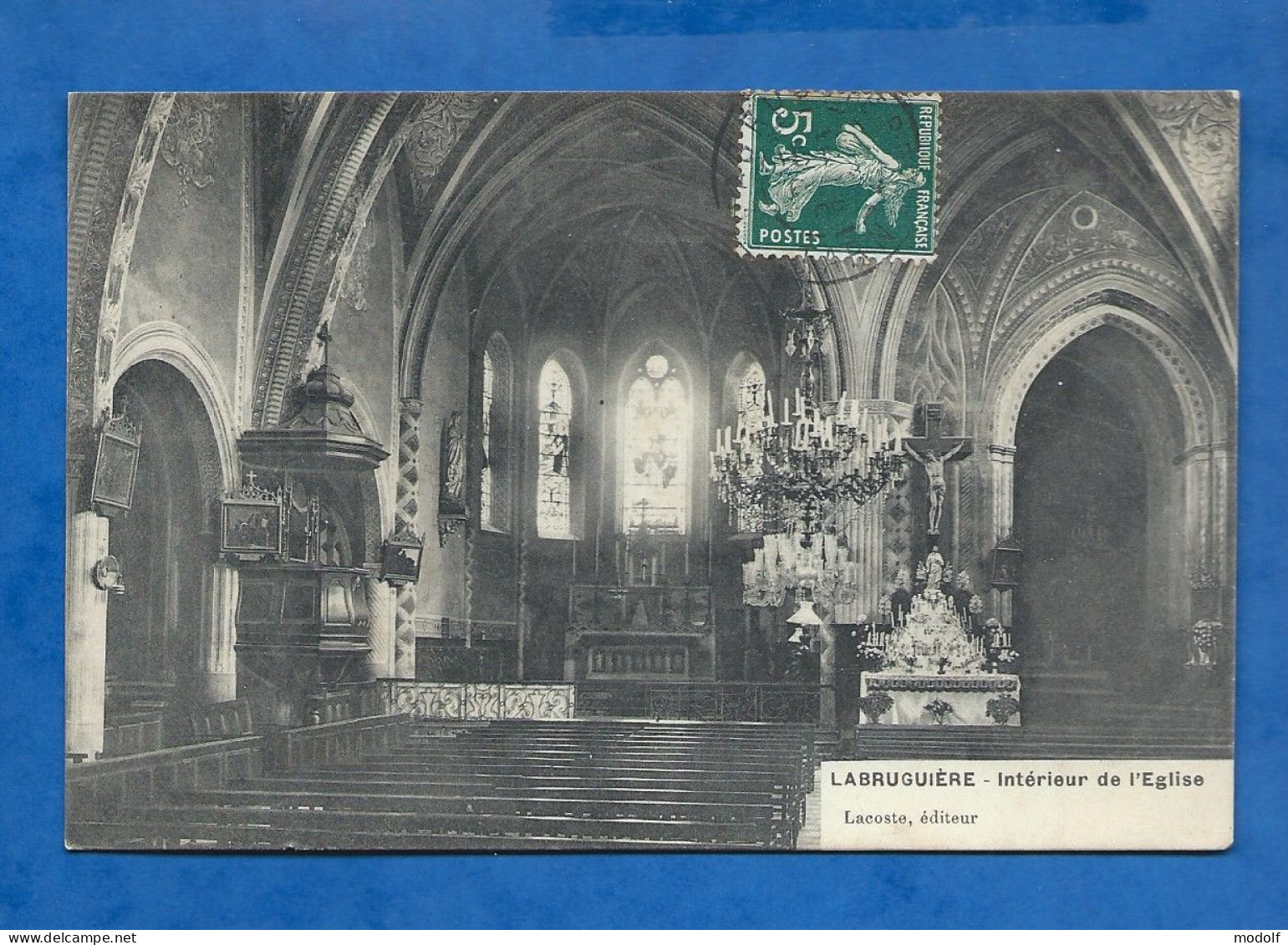 CPA - 81 - Labruguière - Intérieur De L'Eglise - Circulée En 1909 - Labruguière