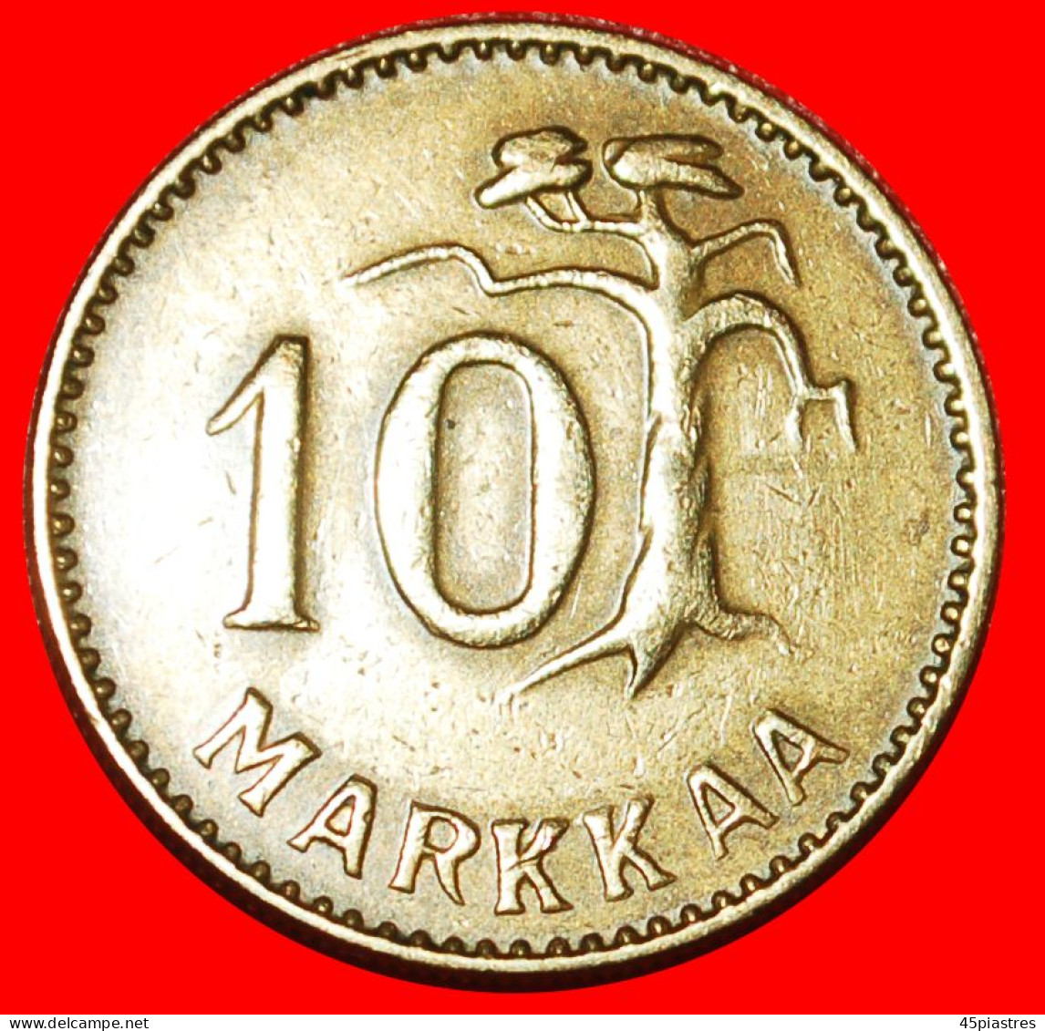 * PINE TREE (1952-1962): FINLAND  10 MARKS 1956H! · LOW START · NO RESERVE! - Finland