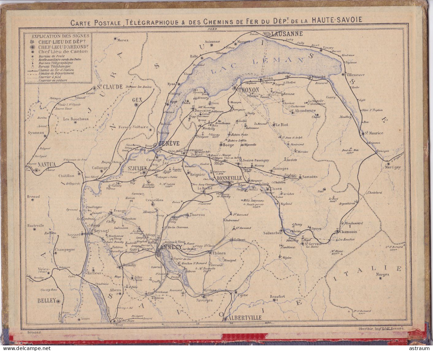 Calendrier Almanach 1905 - Avant Le Mariage - Oberthur Rennes - Carte Des Chemins De Fer De La Haute Savoie - Formato Grande : 1901-20