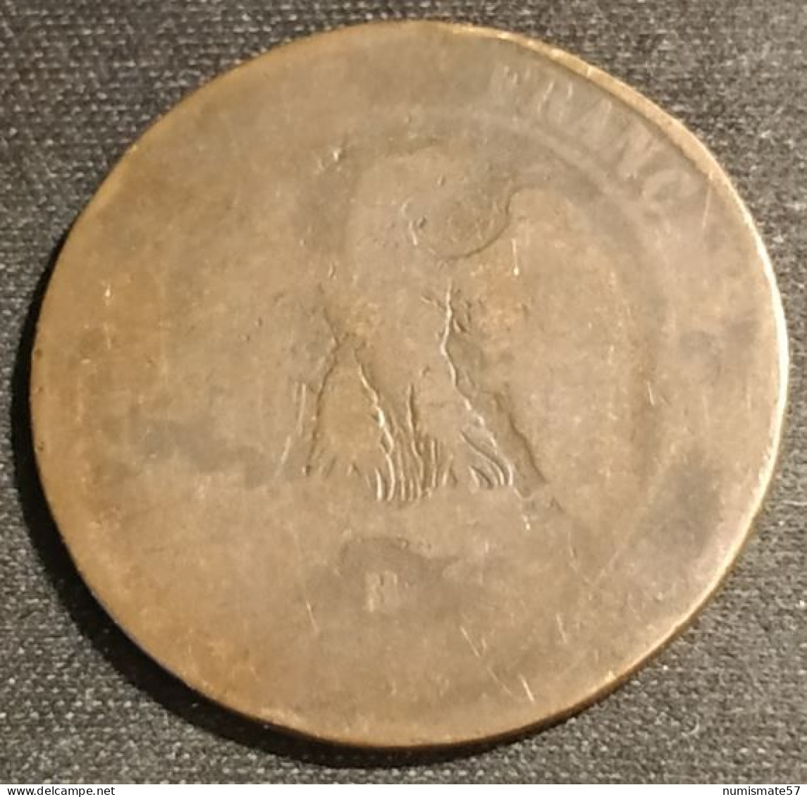 FRANCE - 10 CENTIMES 1854 B - Napoléon III Tête Nue - Gad 248 - KM 771.2 - 10 Centimes